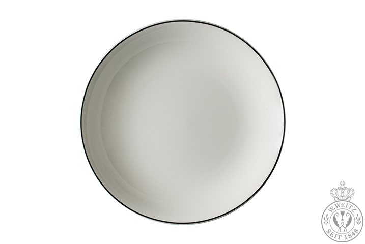 Dibbern Simplicity Suppenteller 22,5cm schwarz