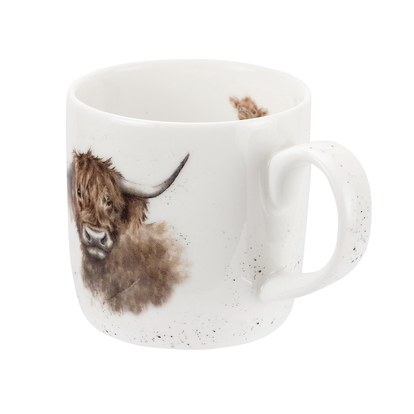 Royal Worcester Wrendale Designs Becher Highland Cow / Kuh 0,31ltr.