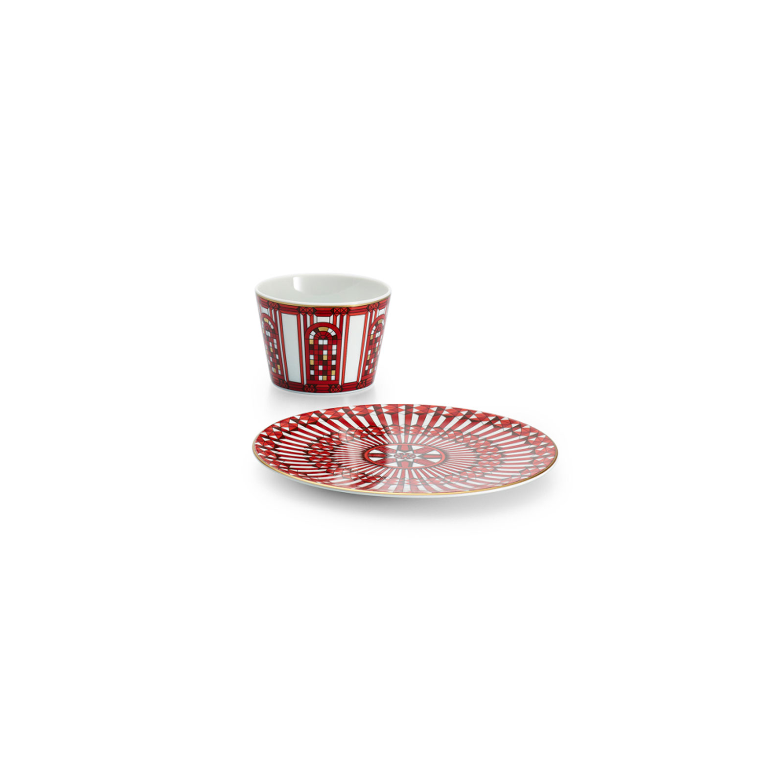 Baccarat Arcadia Becher rot