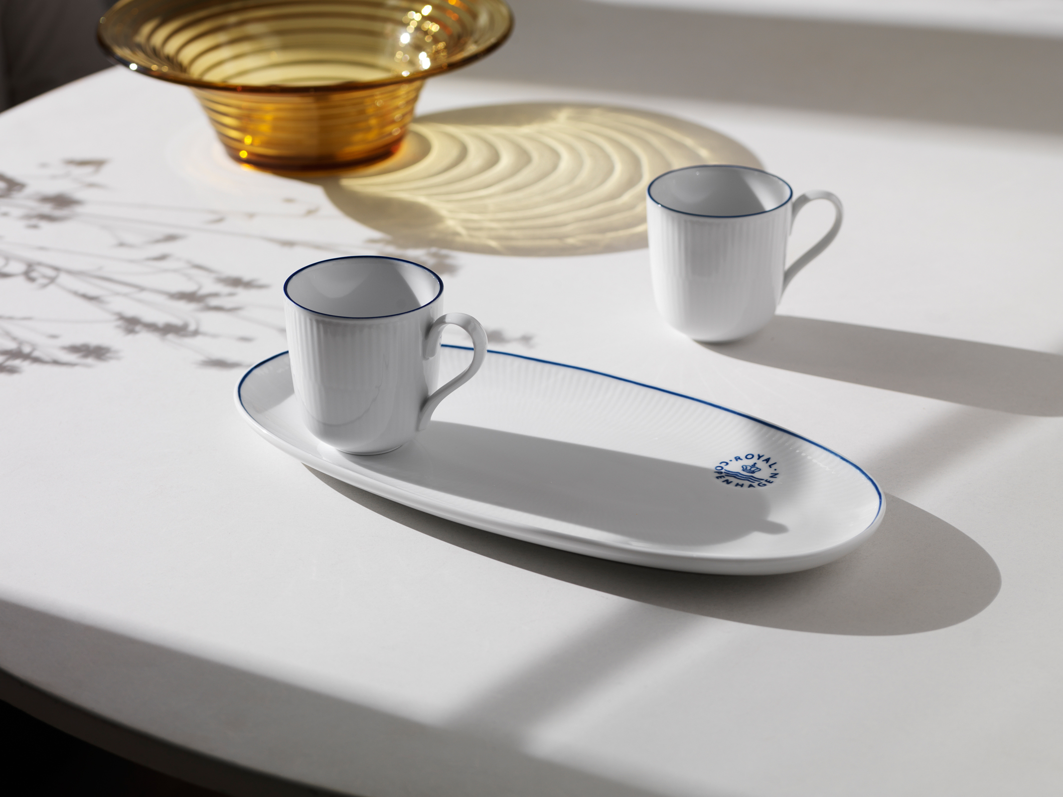 Royal Copenhagen Blueline Platte oval 37cm lang