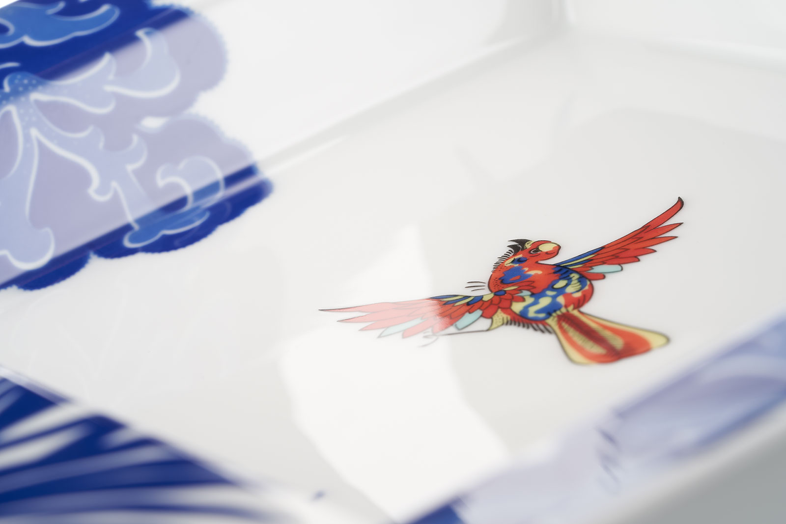 Meissen Indian Bird Vide-Poche groß 21x18,5cm