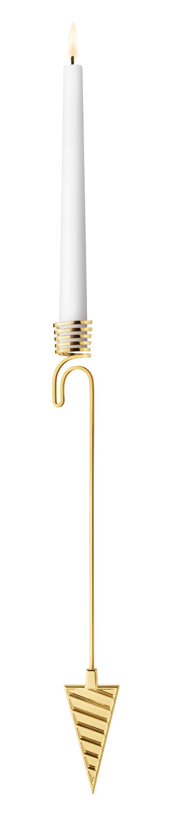 Georg Jensen 2025 Kerzenhalter Spitztüte gold