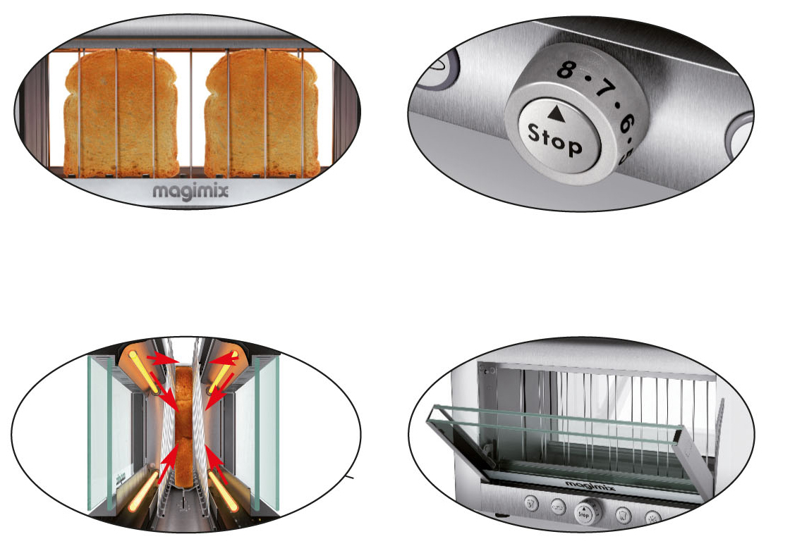Magimix Toaster Le Toaster Vision gebürstet/glänzend