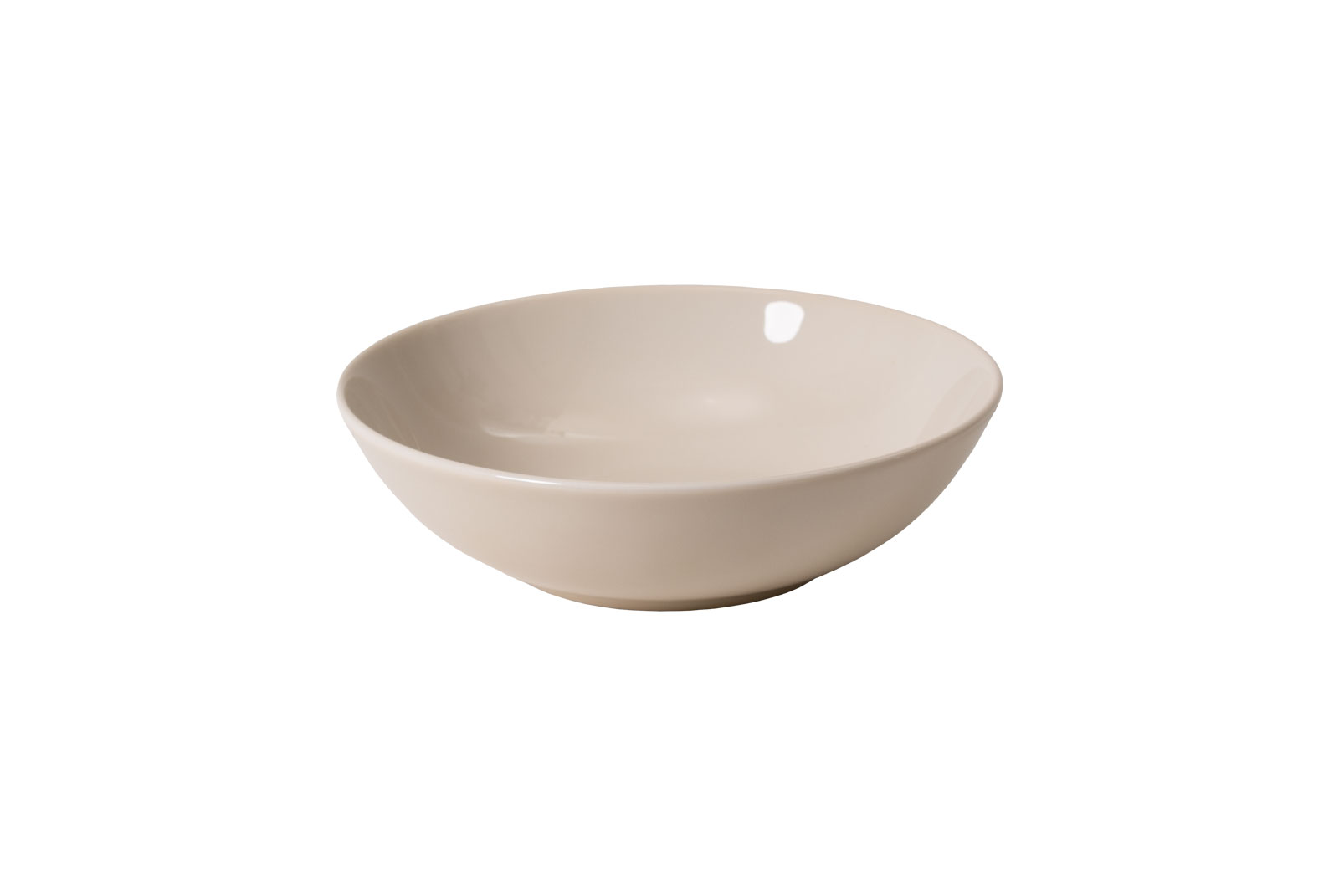 Die Dibbern One Color sand Schale ist ein kleines Porzellanschälchen mit beigefarbener Glasur.