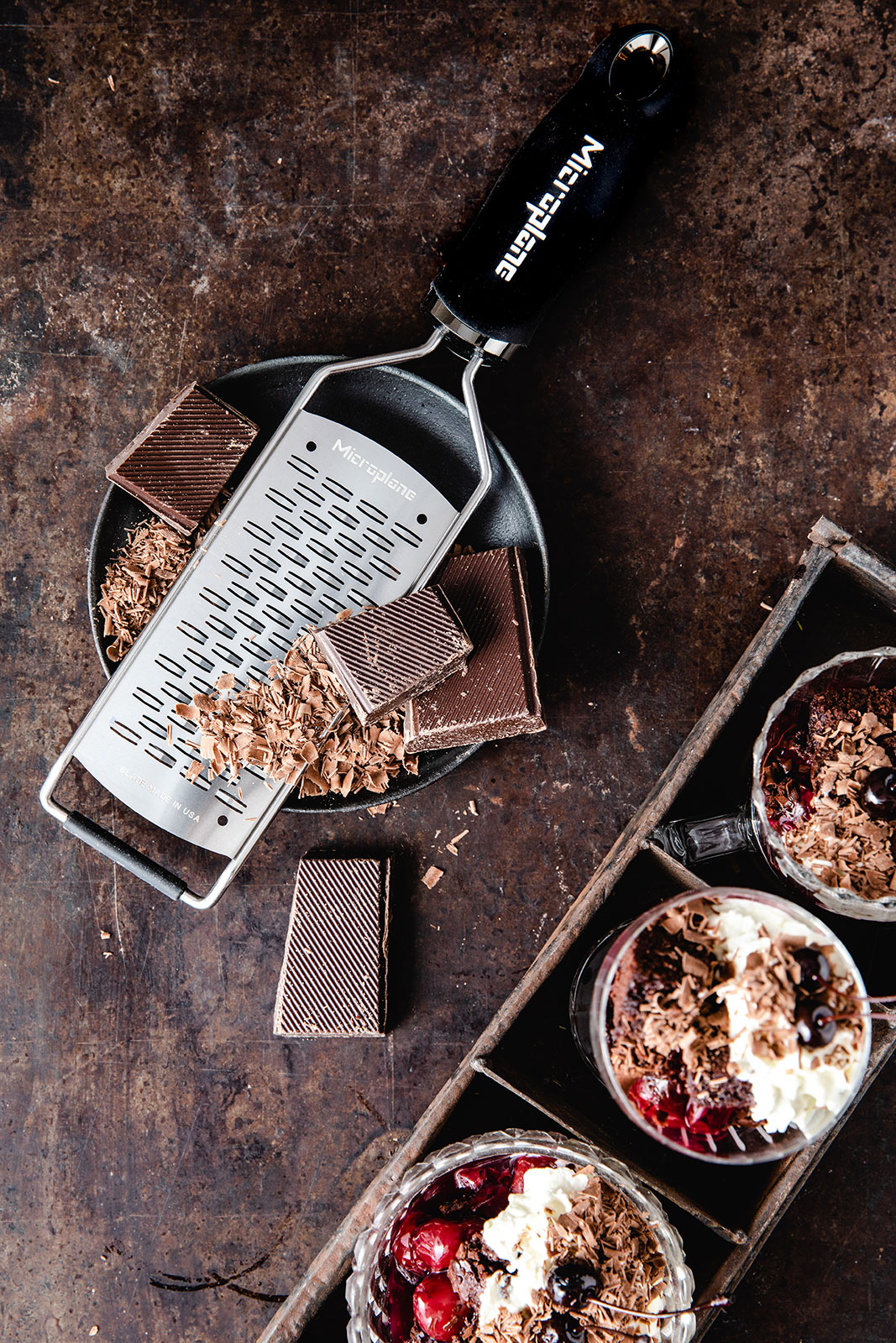 Microplane Gourmet Reibe 2-Wege Schneider schwarz