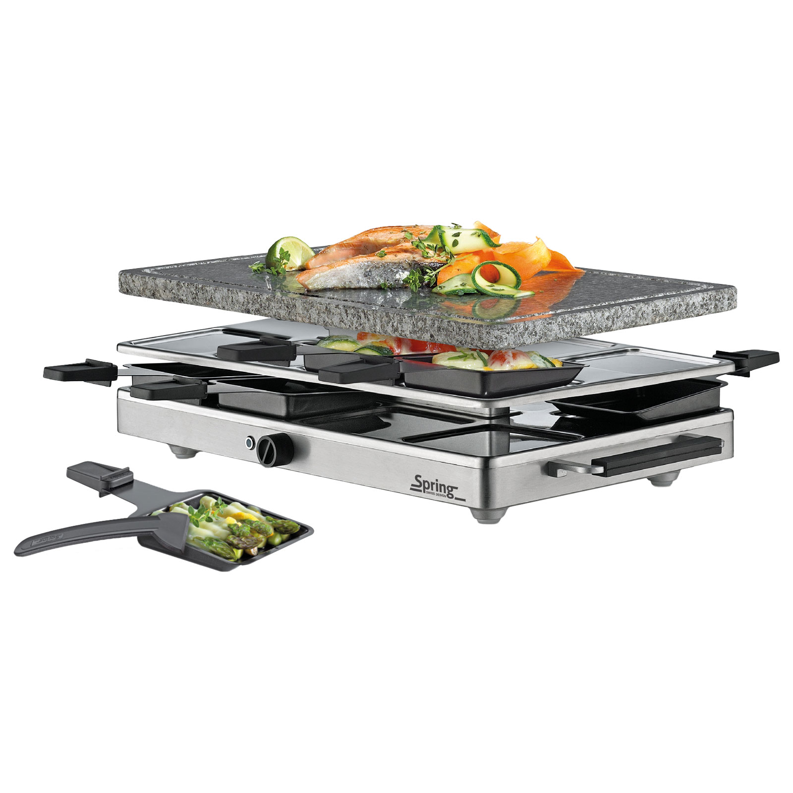 Spring CLASSIC Raclette 8 mit Granitstein