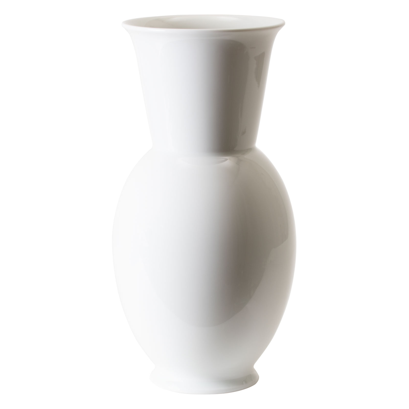 Fürstenberg Halle Bauhausvase 28cm weiß