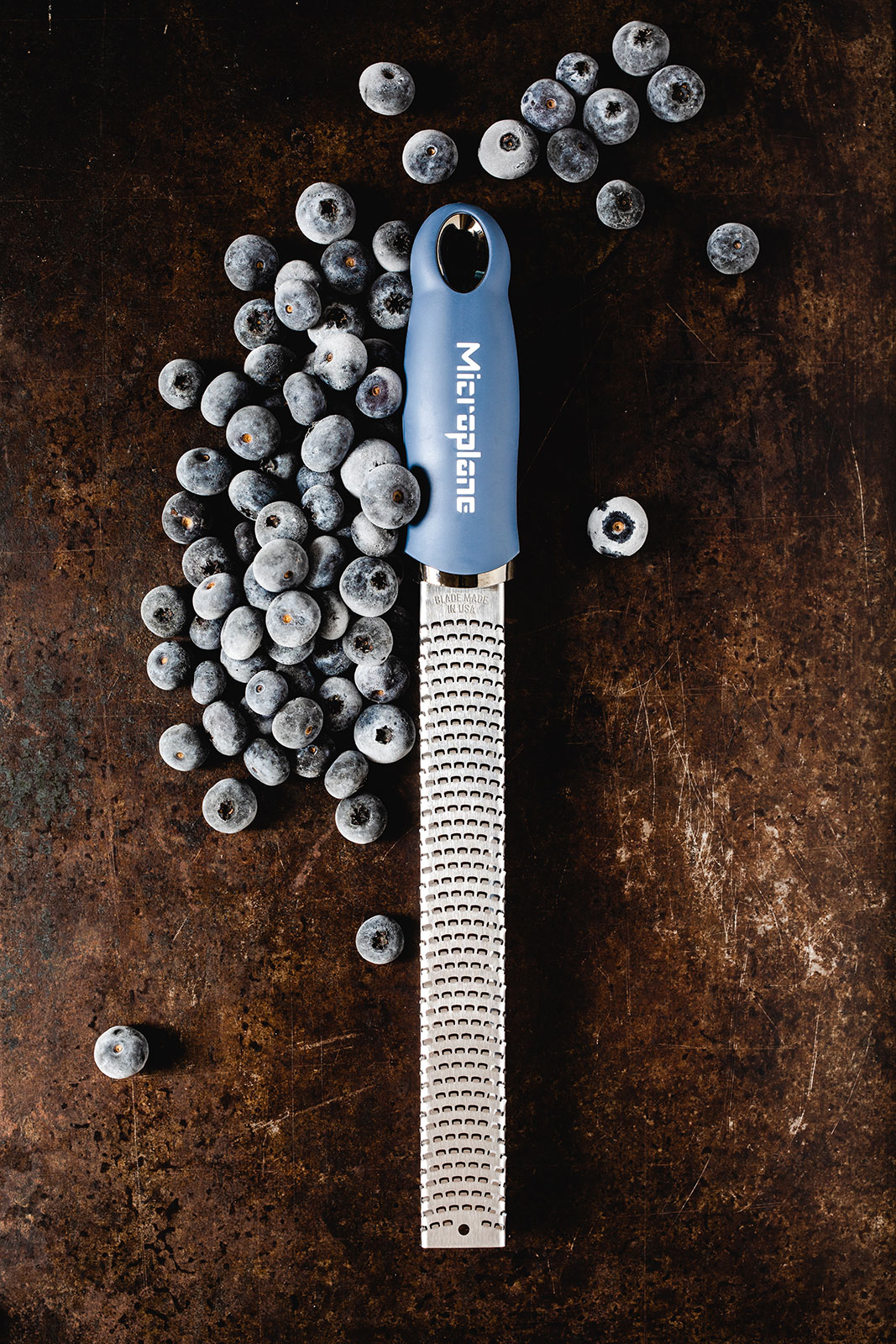 Microplane Premium Classic Reibe Zester denim blau