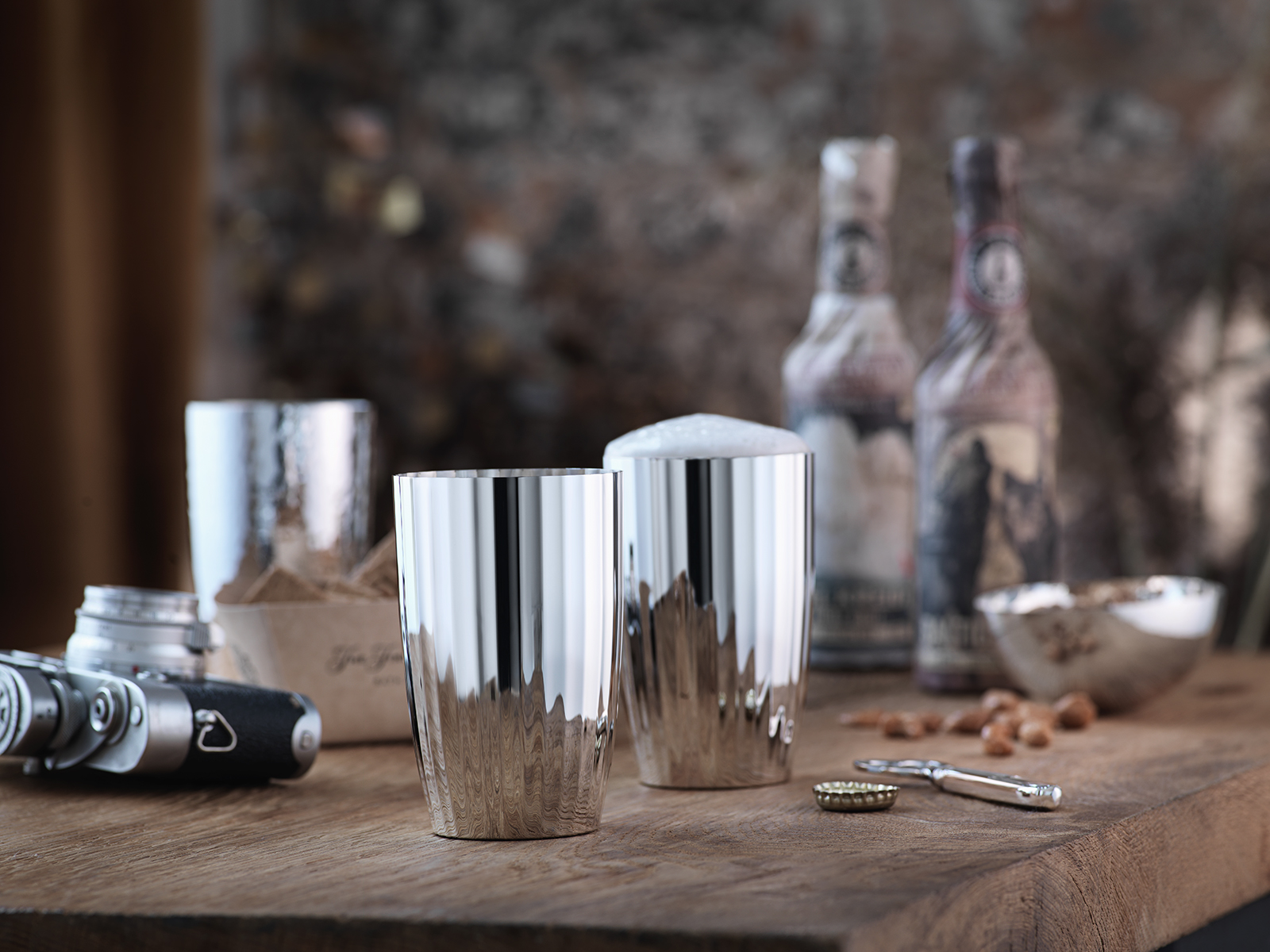 Robbe & Berking Belvedere Bier-, Longdrinkbecher 90versilbert