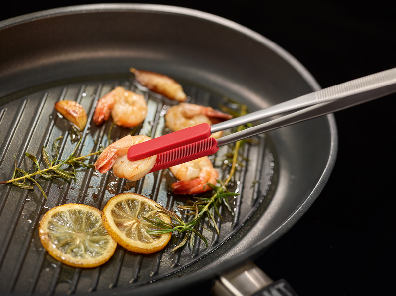 Triangle Solingen Grillpinzette 35cm mit Silikonspitzen
