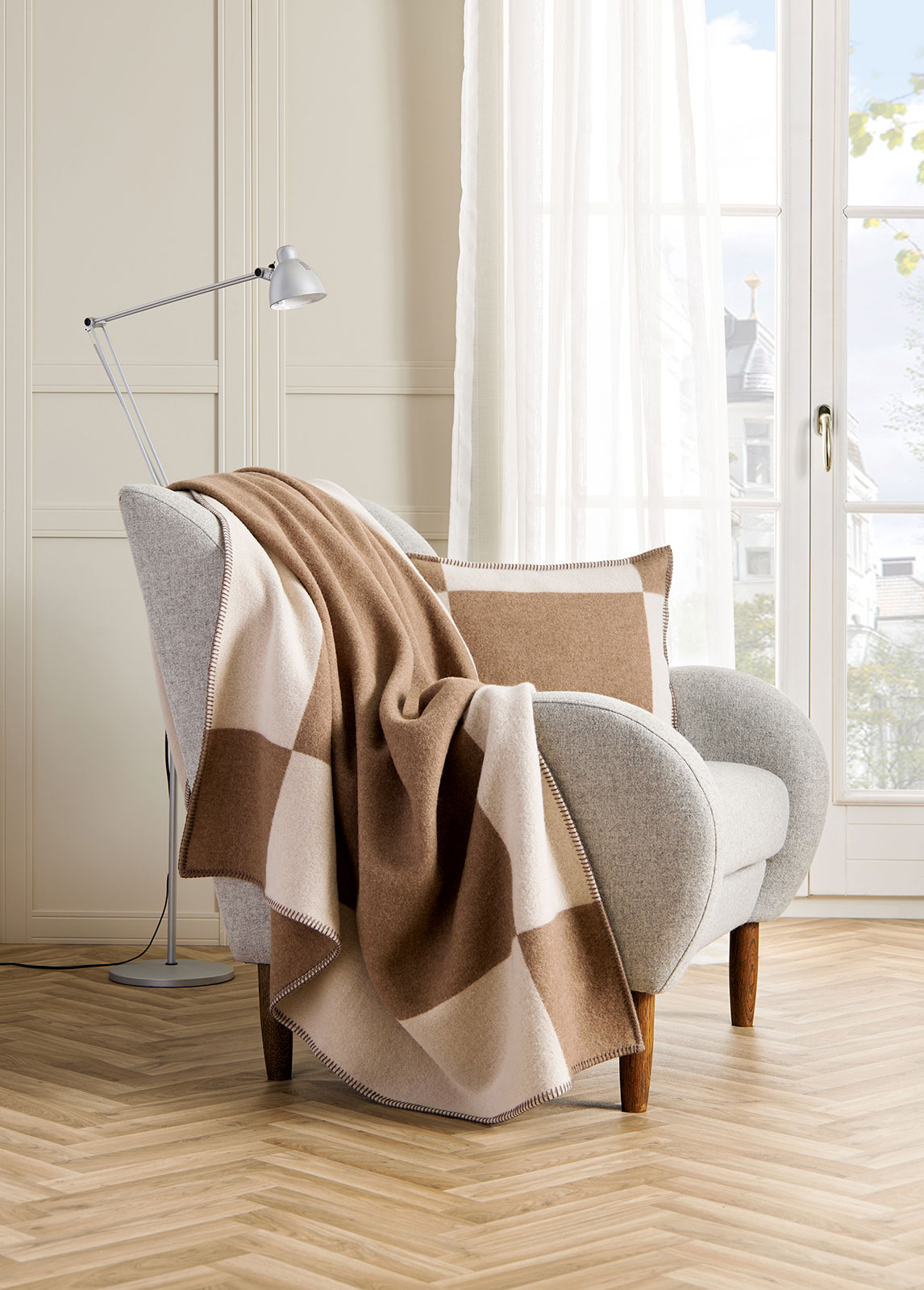 Eagle Products Manchester Decke 100% Merinowolle natur weiß