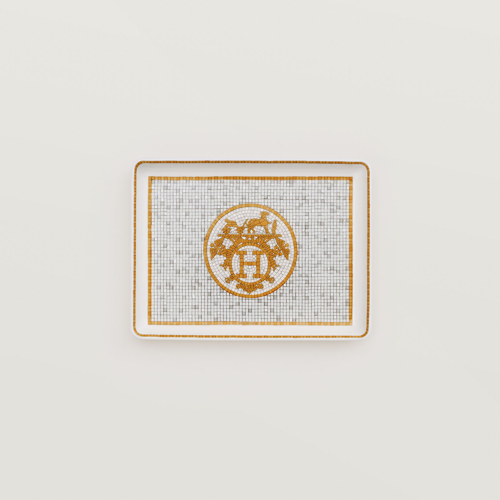 HERMÈS Paris Mosaïque au 24 Gold Sushiplatte 16x12cm