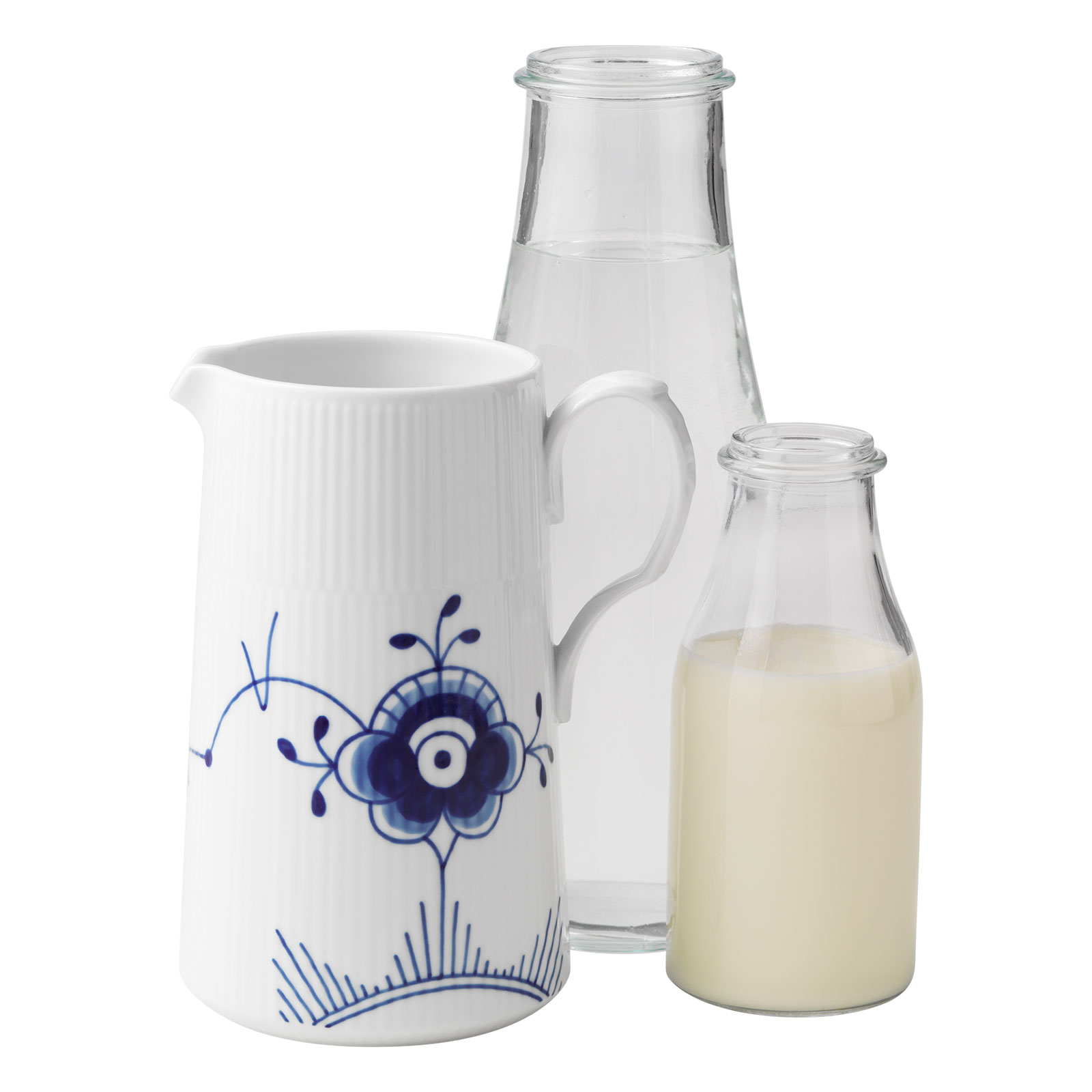Royal Copenhagen Mega Blau Gerippt Krug modern 1,50ltr.