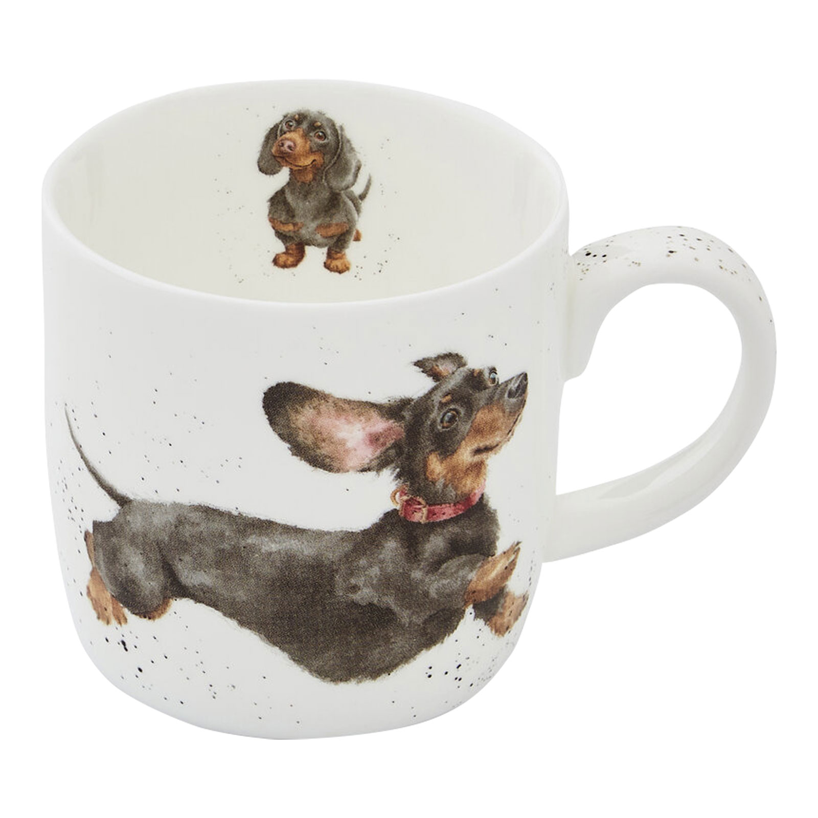Royal Worcester Wrendale Designs Becher That Friday Feeling / Dackel 0,31ltr.