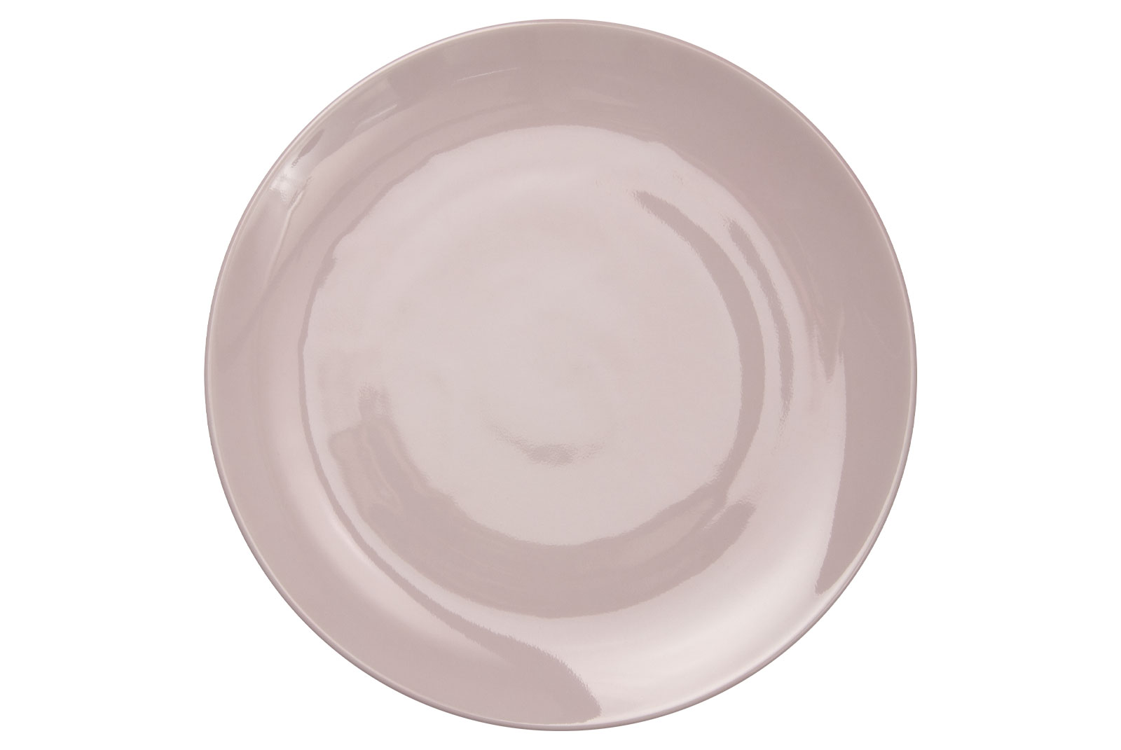 Der Dibbern One Color puder Speiseteller ist ein großer Porzellanteller mit rosafarbener Glasur.