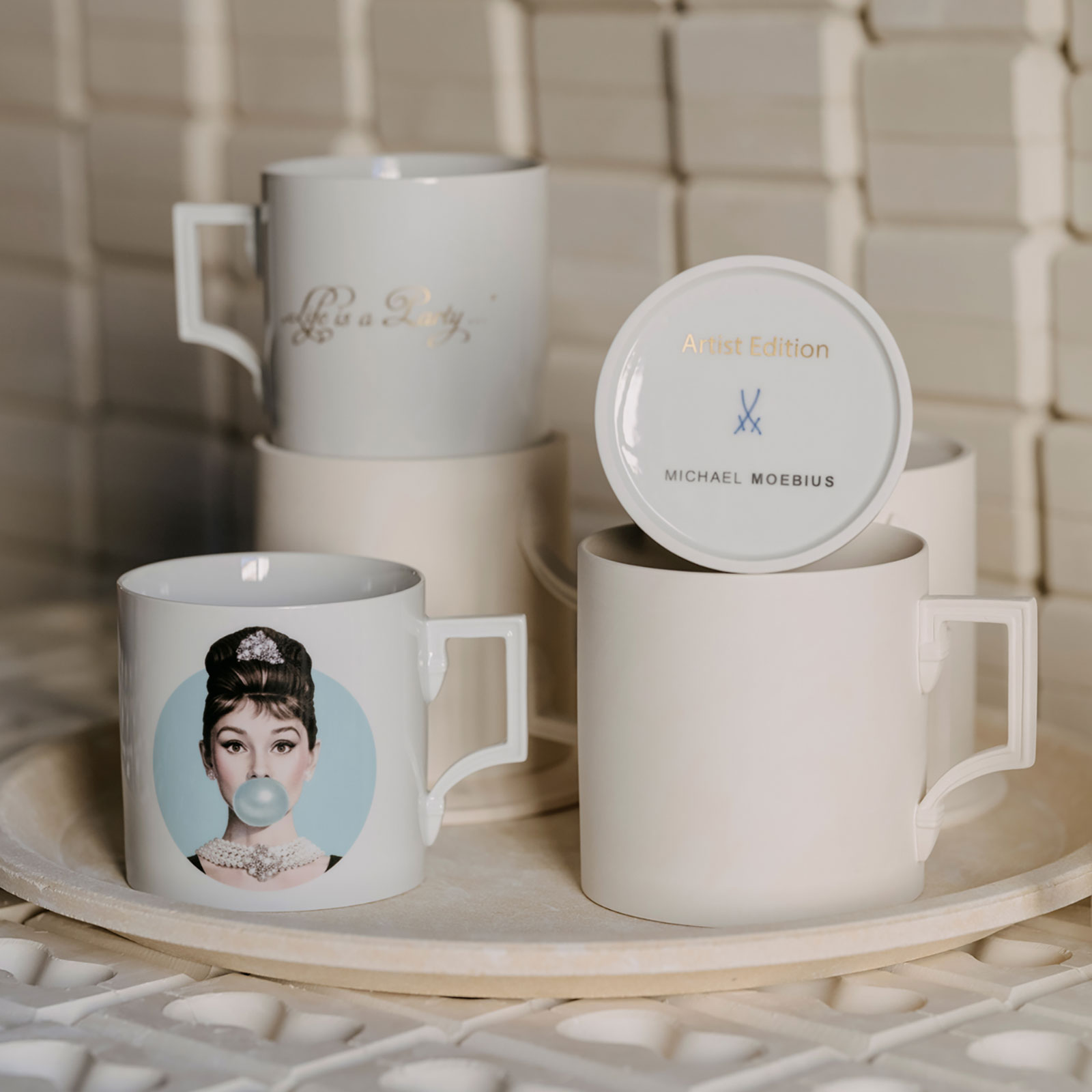 Meissen Audrey Henkelbecher 0,25ltr. Blau