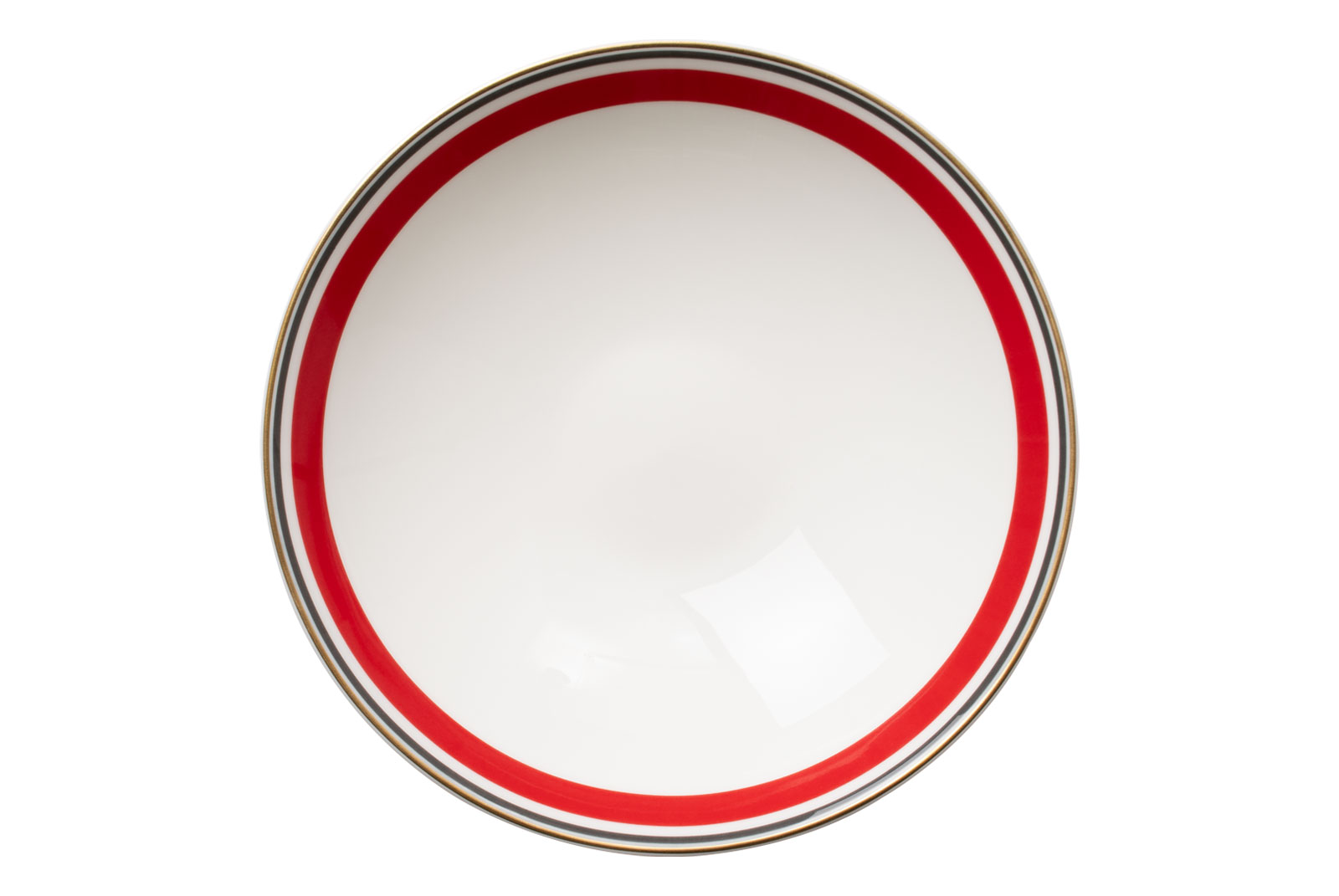 Die Schale rot/anthrazit der Dibbern Serie Capri