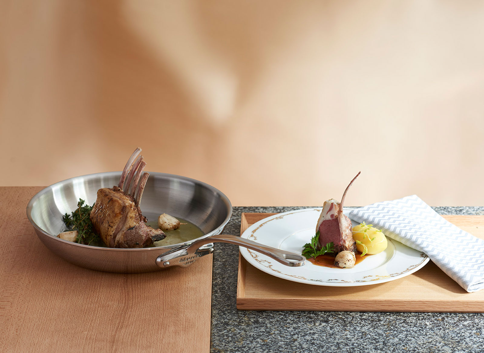 Mauviel M'Cook Bratpfanne niedrig 24cm Edelstahl