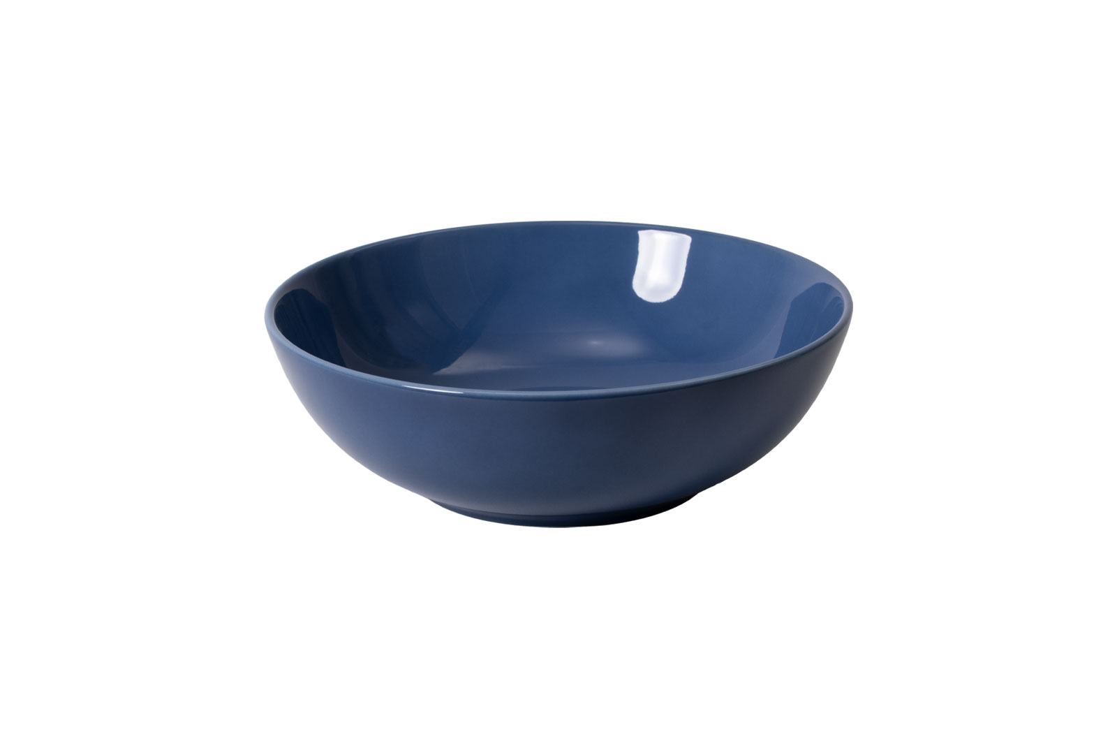 Die Dibbern One Color indigo Schale ist eine Porzellanschale mit jeansblauer Glasur.