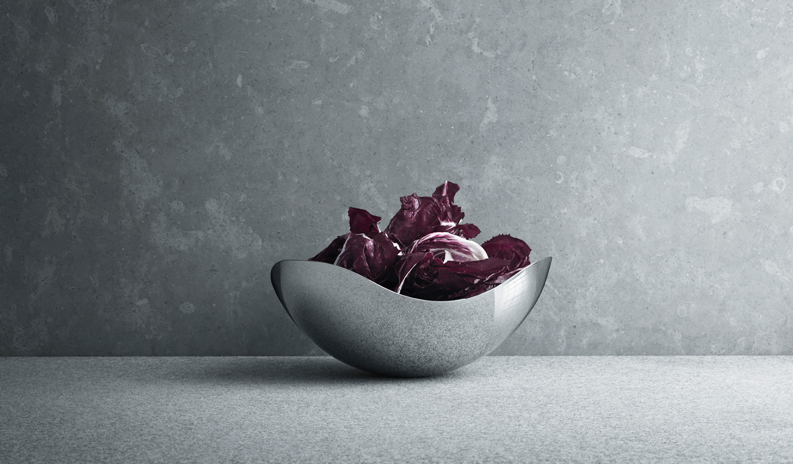Georg Jensen Bloom Schale klein 26,0cm x 26,0cm Edelstahl