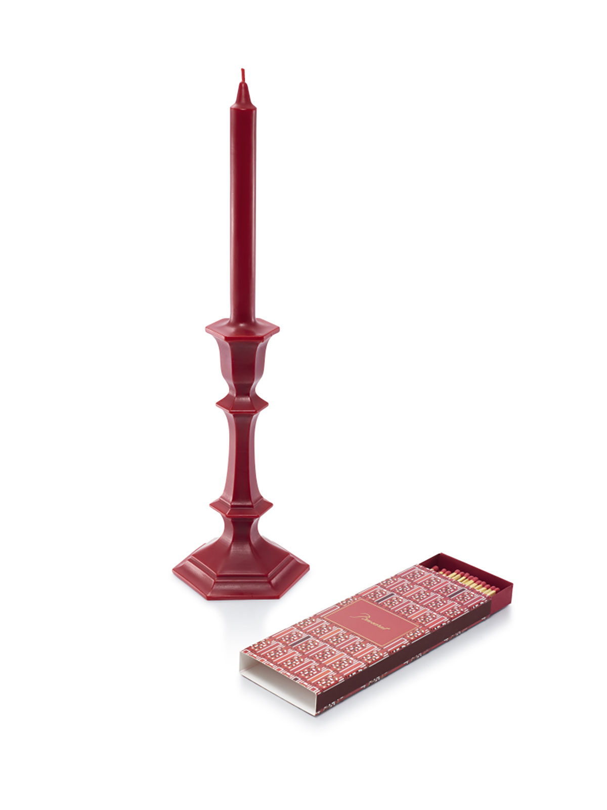 Baccarat Harcourt Candlestick Kerze 44cm rot