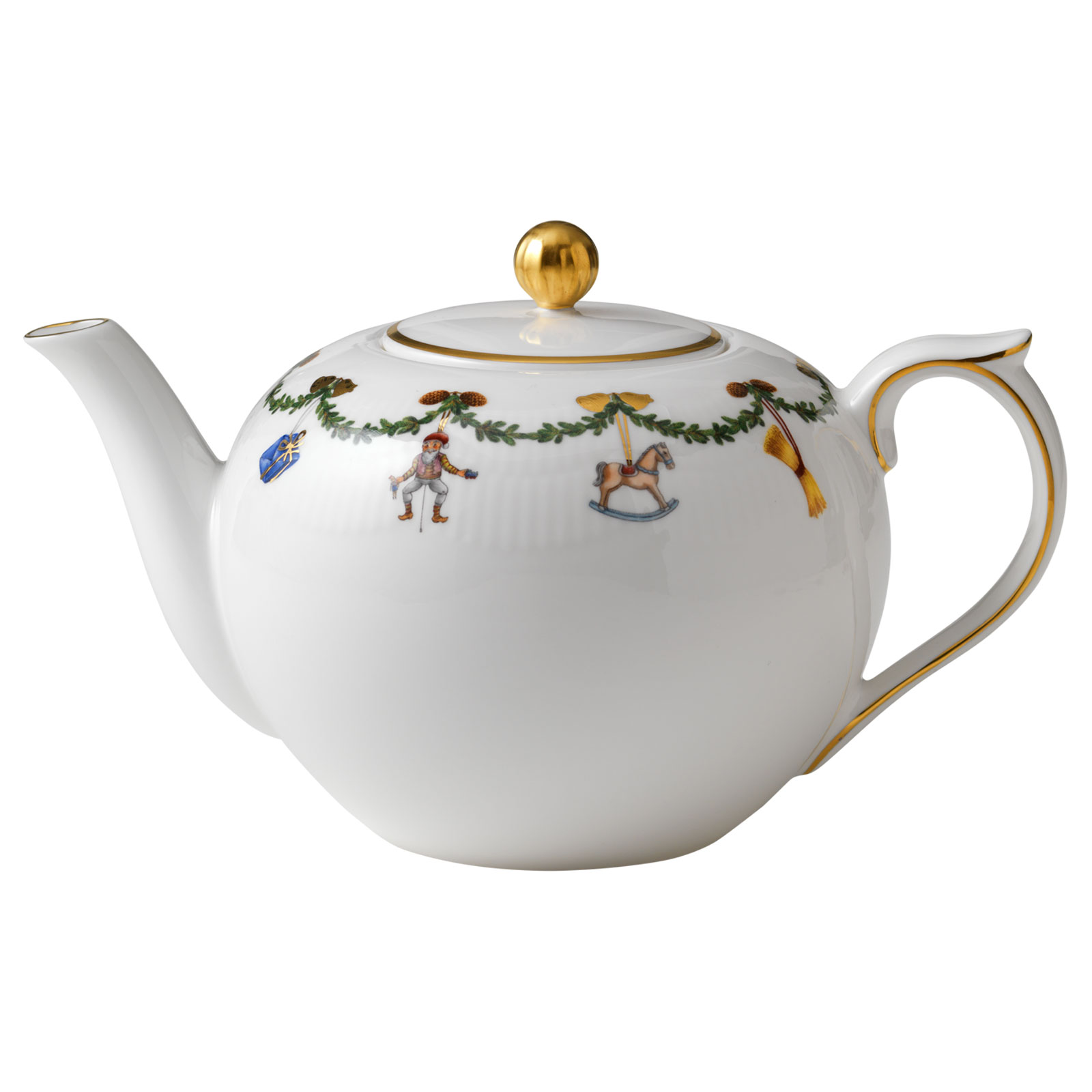 Royal Copenhagen Star Fluted Christmas Teekanne 1,40ltr. 2503141