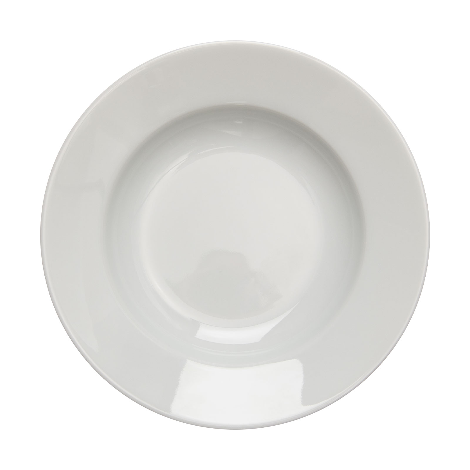 Der Limoges weiß Suppenteller von WEITZ ist ein einfacher tiefer Teller aus weißem Porzellan.