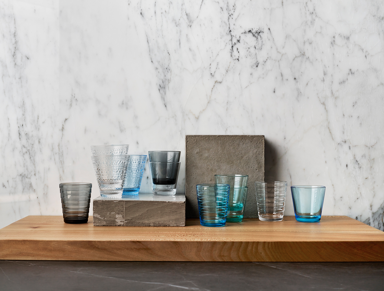 iittala Aino Aalto Glas 0,22ltr. aqua/aqua
