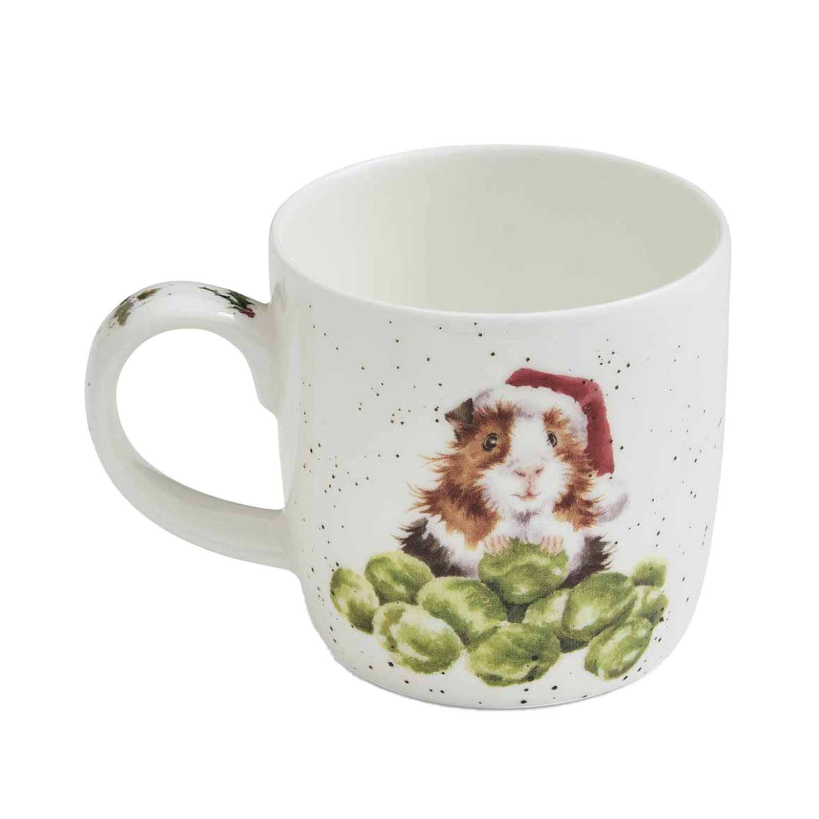 Royal Worcester Wrendale Designs Becher Sprouts / Meerschweinchen 0,31ltr. (Christmas Collection)