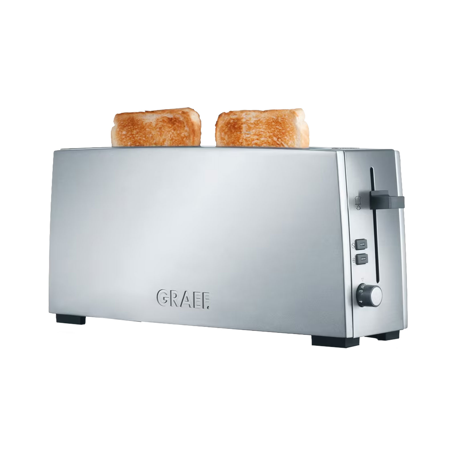 Graef Toaster 2 Scheiben mit Langschlitz  silber TO90