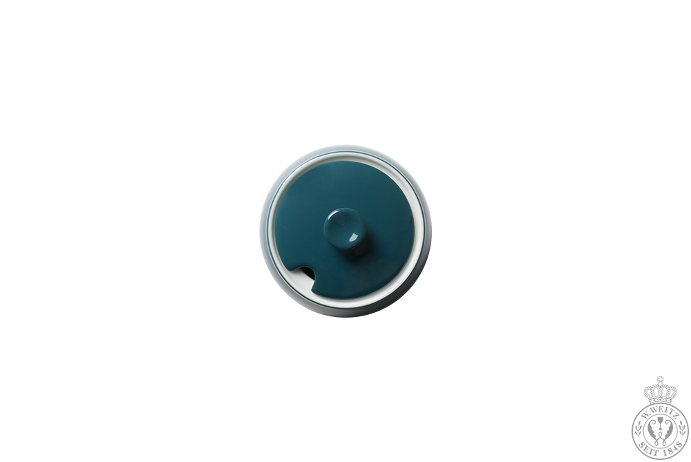Dibbern Solid Color petrol Zuckerdose