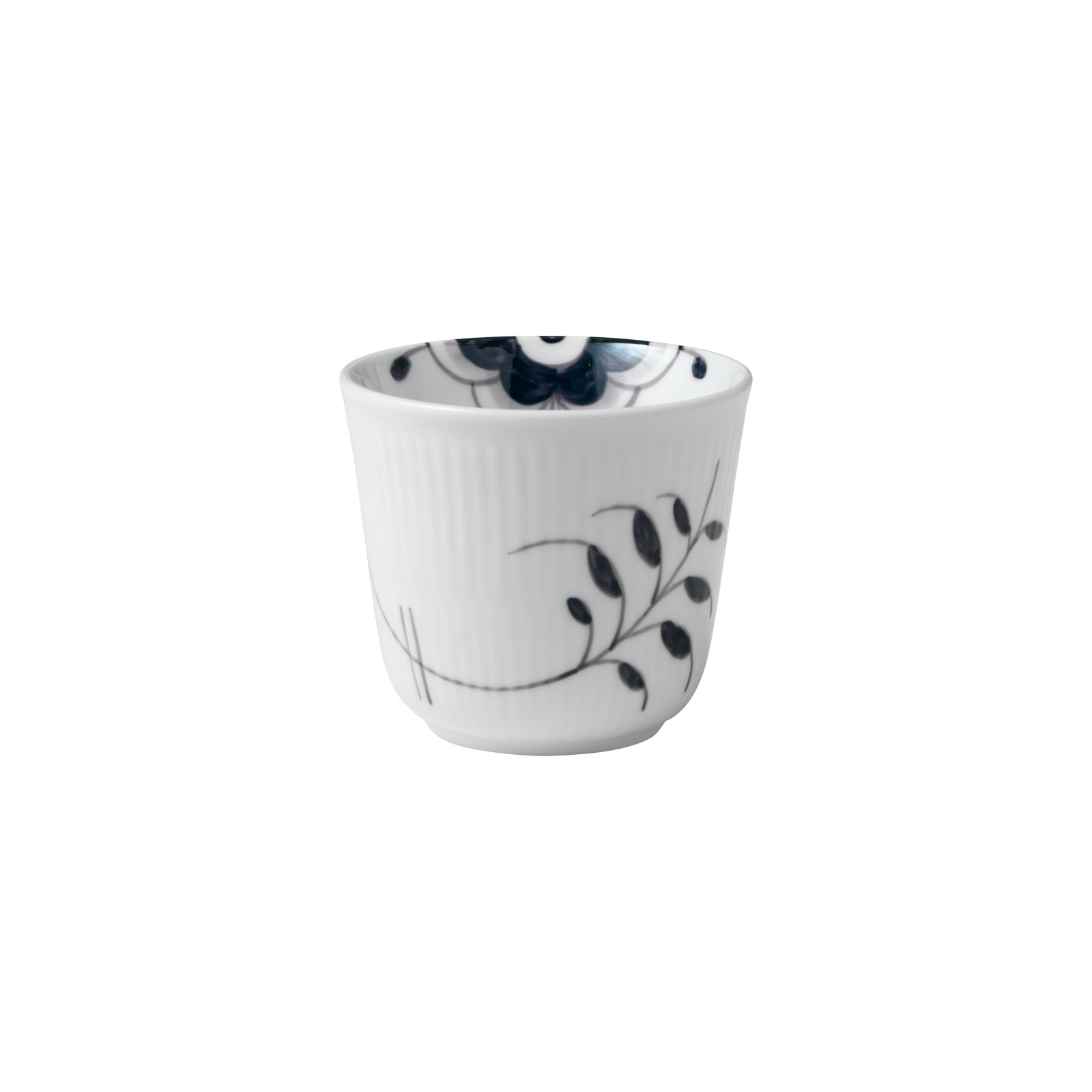 Royal Copenhagen Mega Schwarz Gerippt Thermobecher 0,26ltr. 2541495