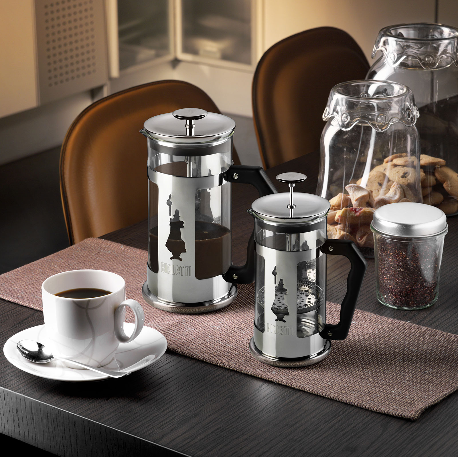 Bialetti Italien Preziosa Kaffeebereiter / French Press  1ltr.