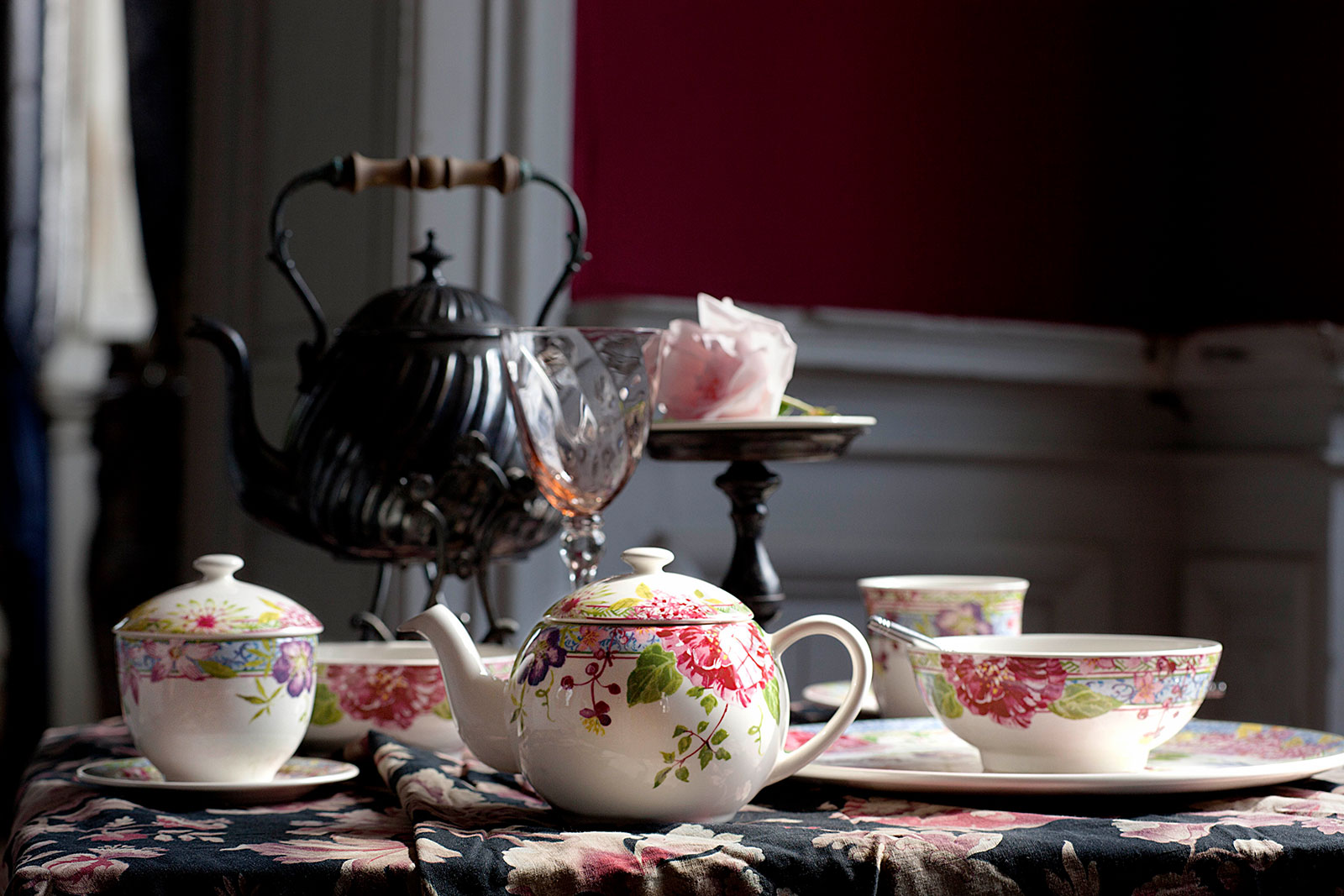 Gien Millefleurs Zuckerdose