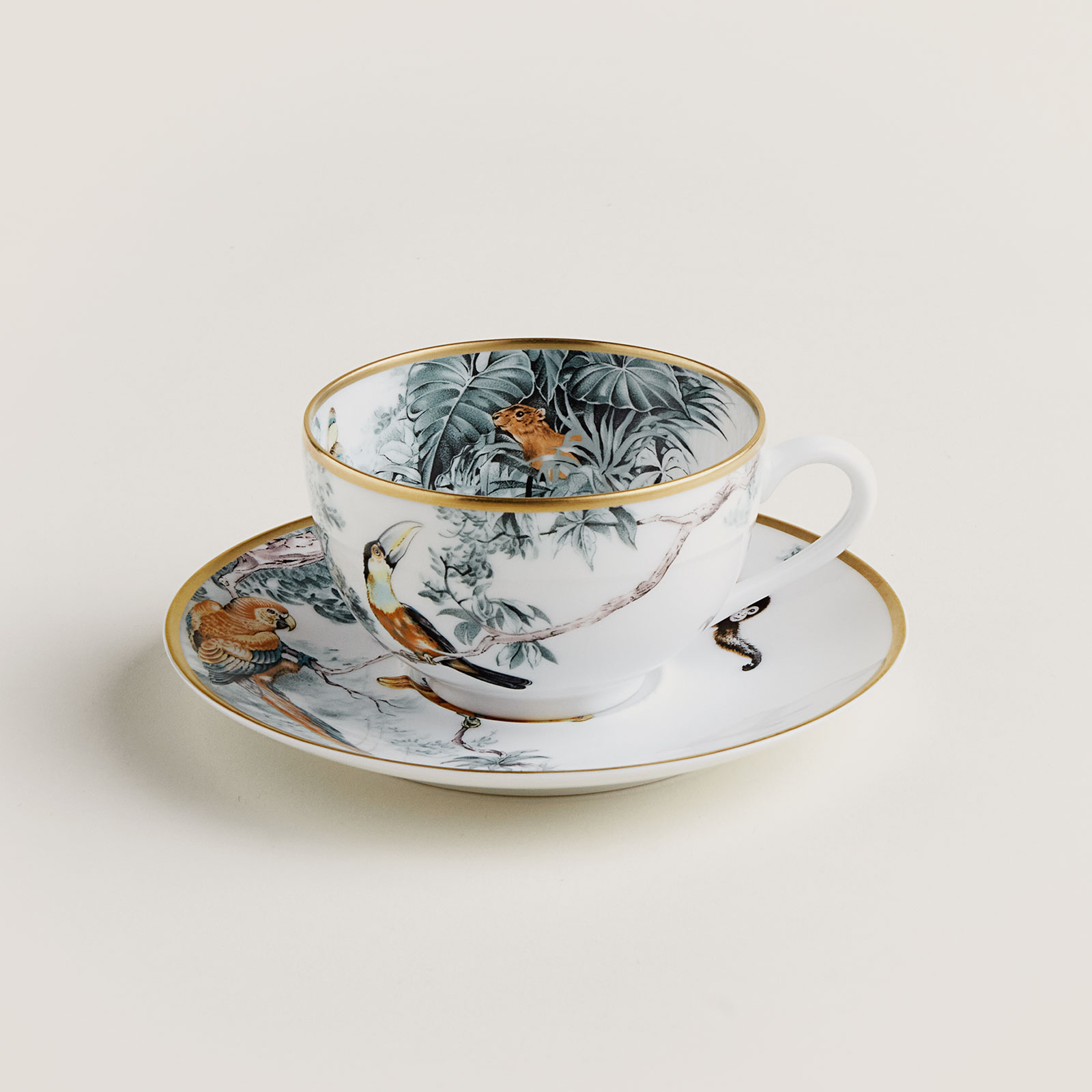 HERMÈS Paris Carnets d'Équateur Tee- / Kaffeetasse m. U. 0,20ltr.