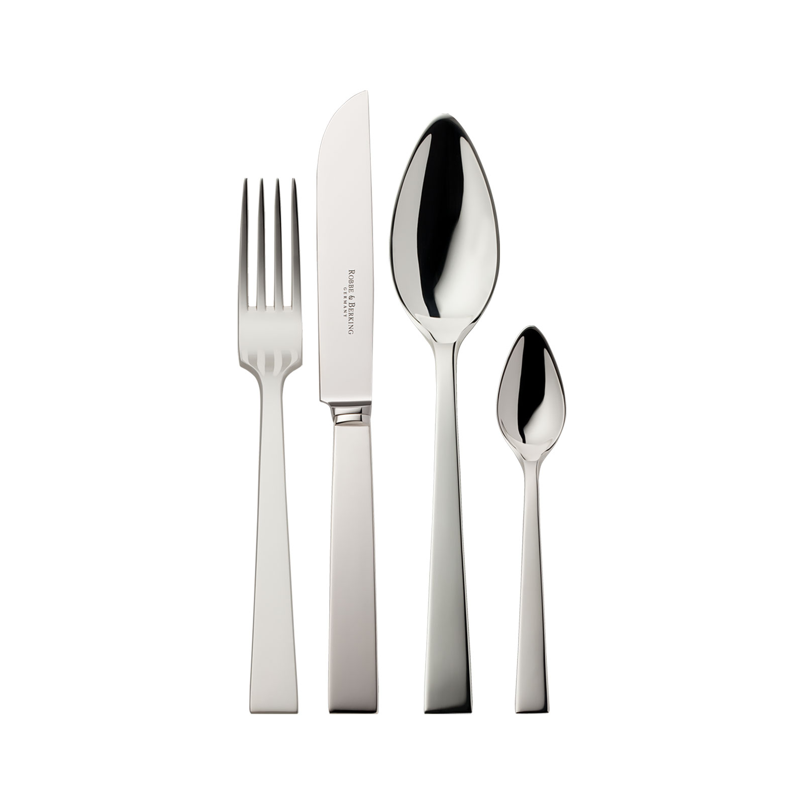 Robbe & Berking Riva THE BOX 24tlg. Menübesteck 925Silber grau