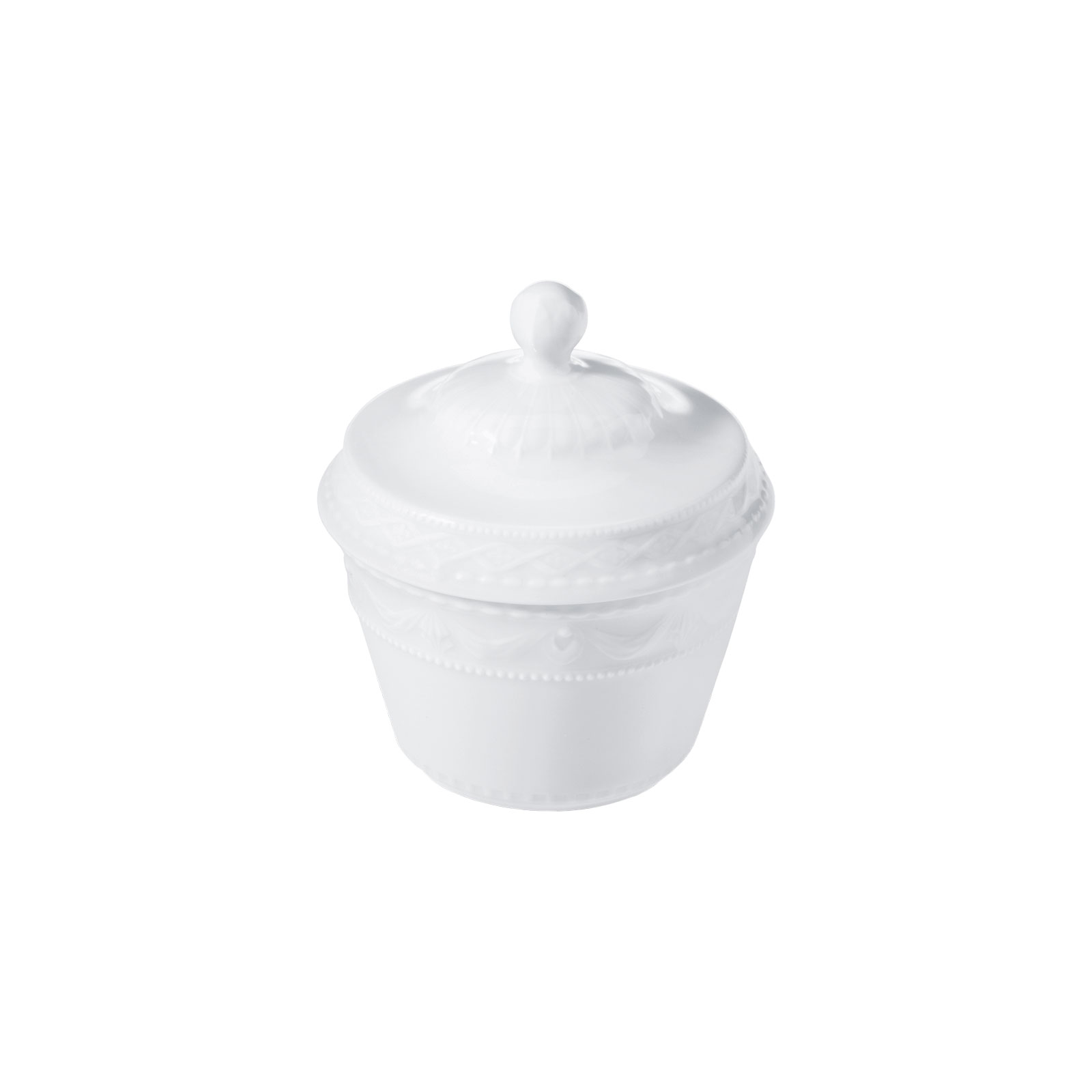 KPM -  Berlin Kurland weiß Zuckerdose 0,13ltr. klein