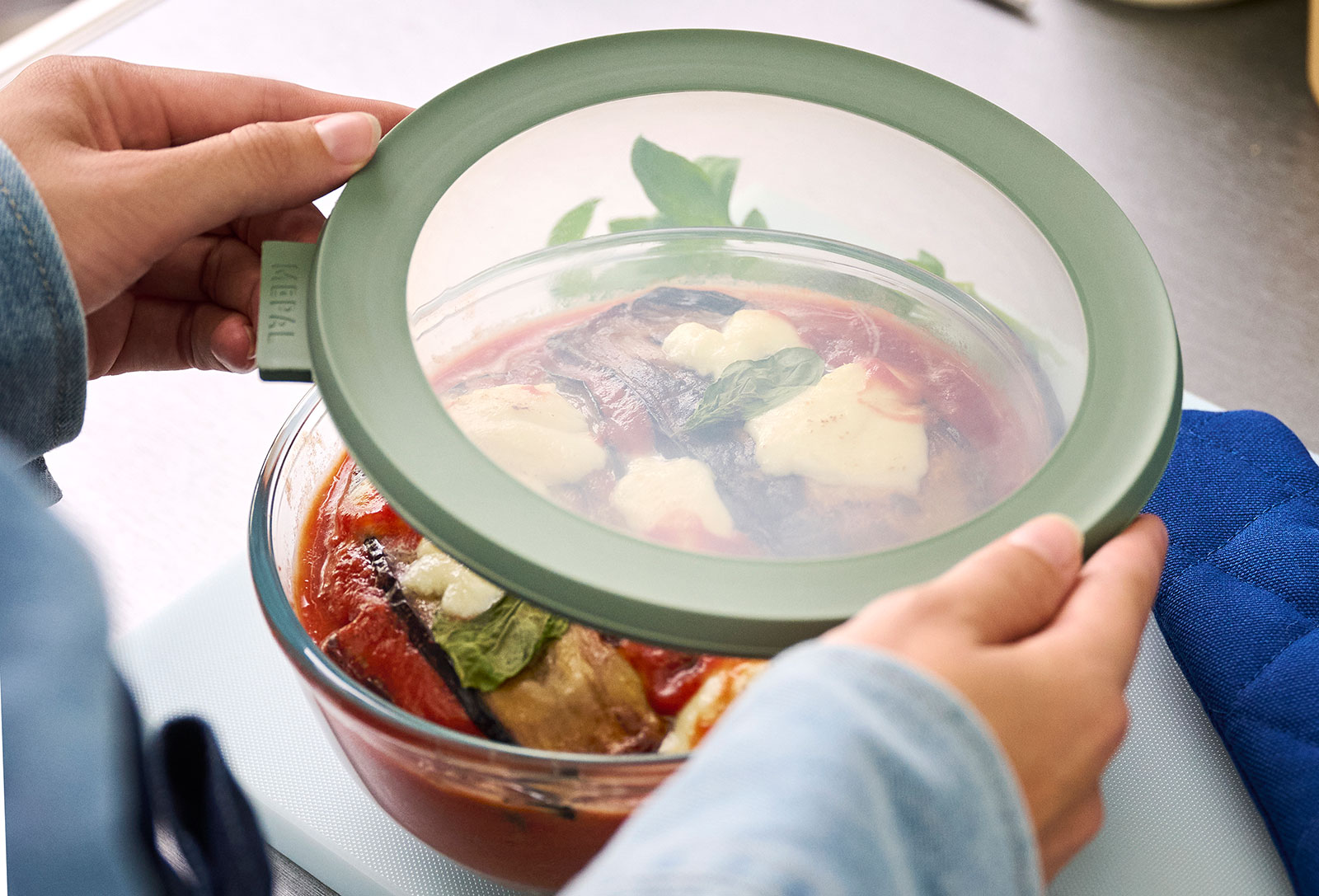 Mepal Cirqula Glas Multi Bowl 1,00ltr. nordic sage