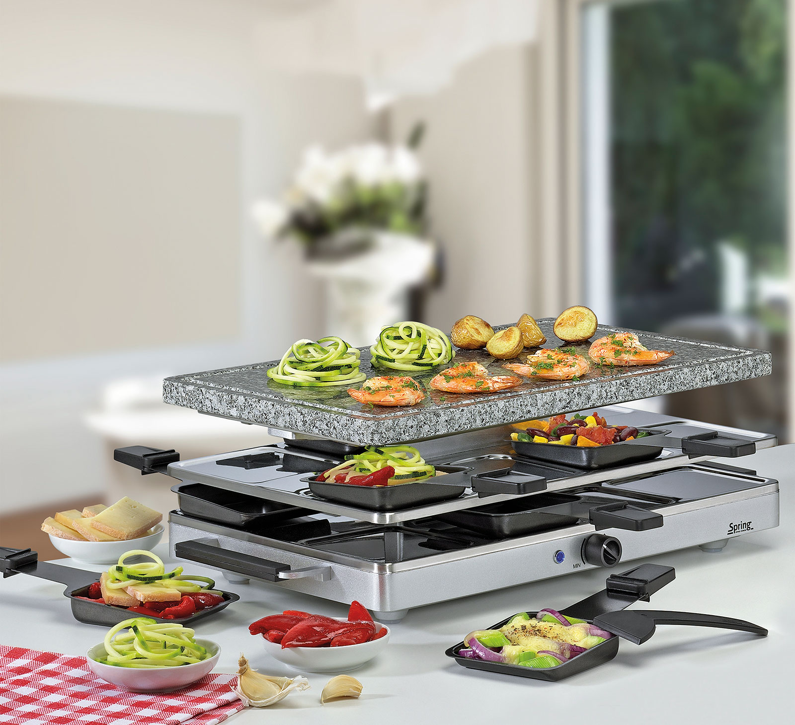 Spring CLASSIC Raclette 8 mit Granitstein