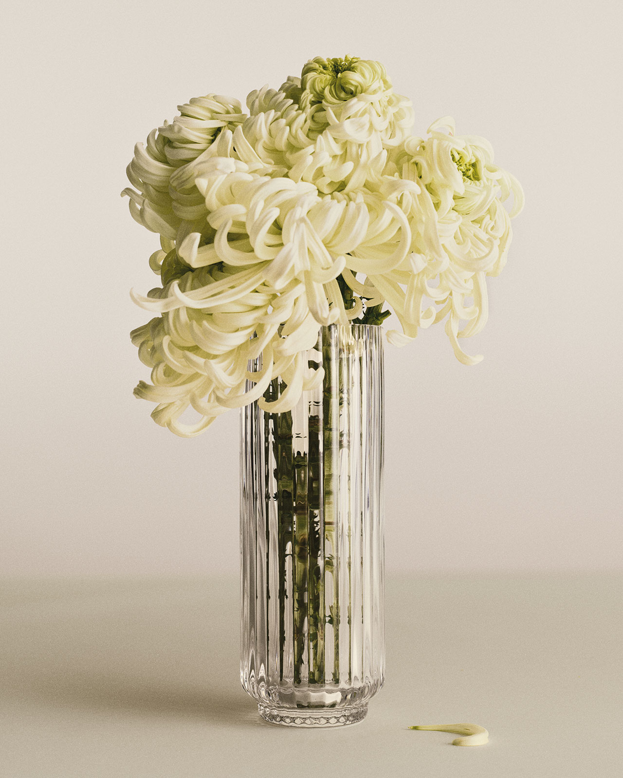 Georg Jensen Bernadotte Vase rund 22,5cm Glas