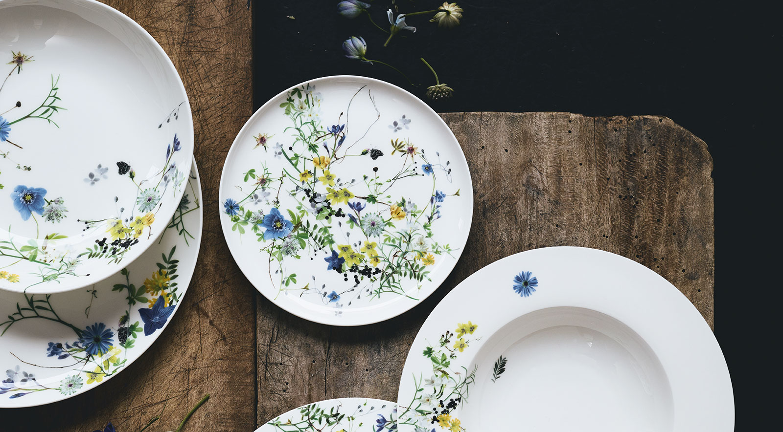 Rosenthal Fleurs des Alpes Speiseteller 28cm Fahne