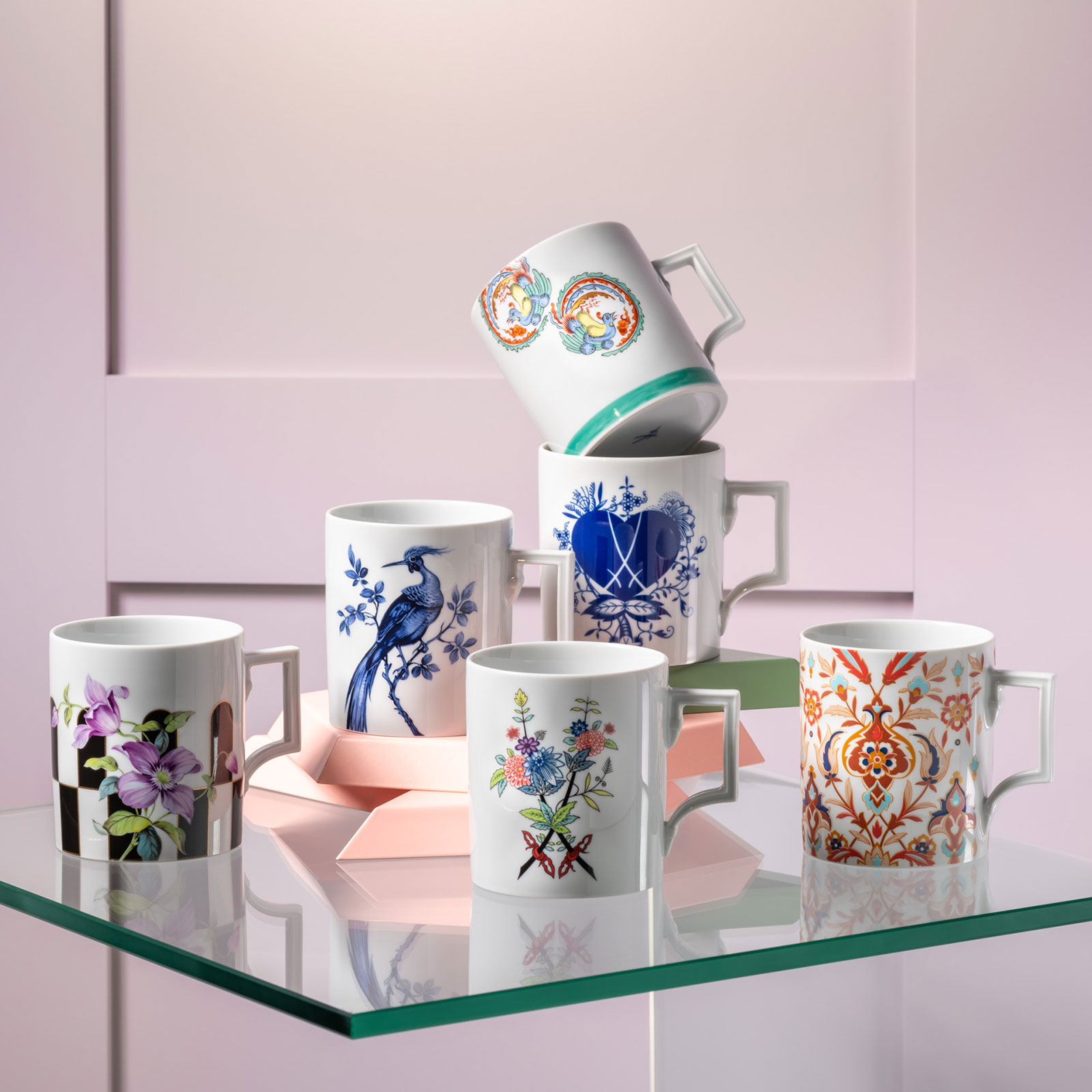 Meissen Ornamental Henkelbecher 0,25ltr.