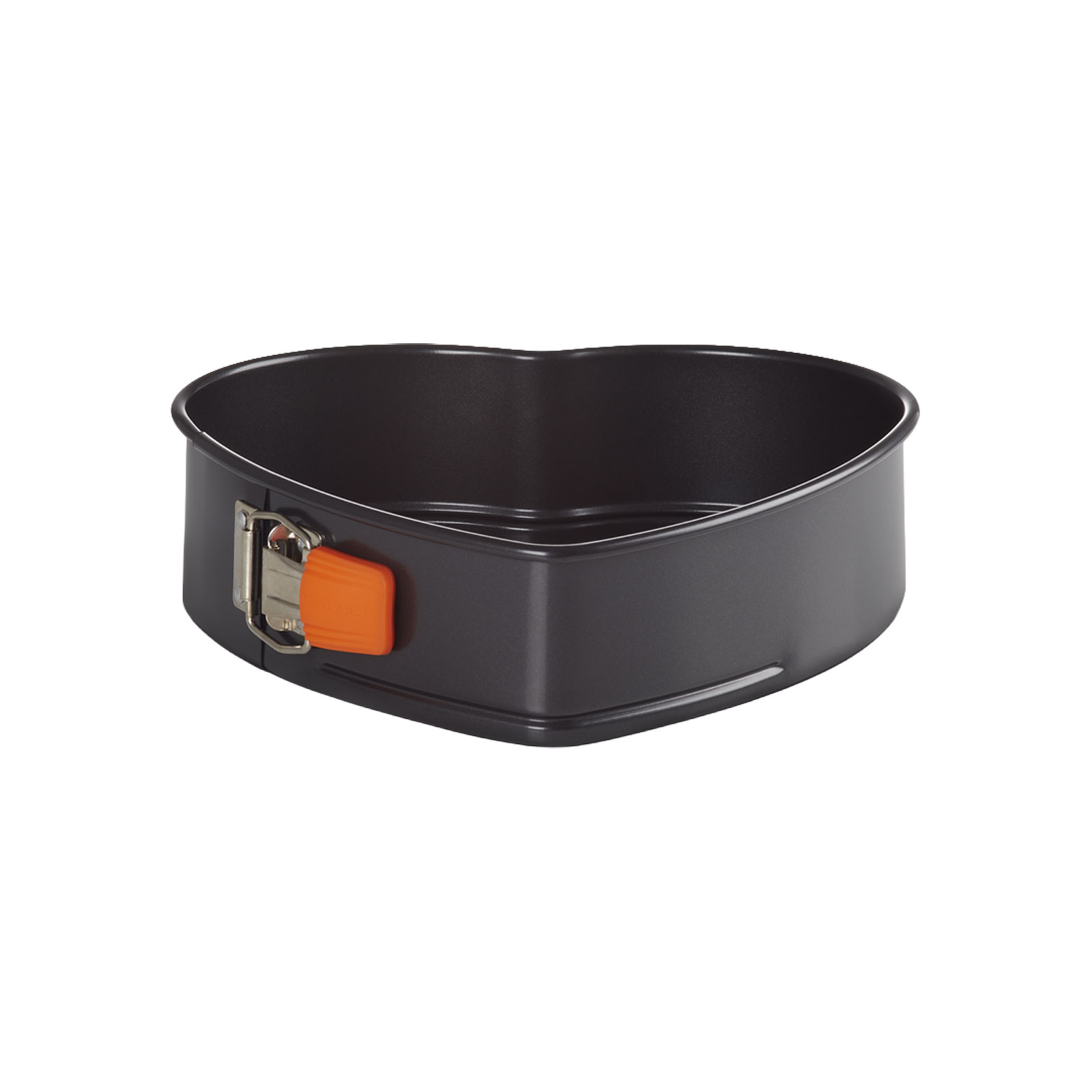 Andere Perspektive auf die Herz-Springform von Le Creuset.