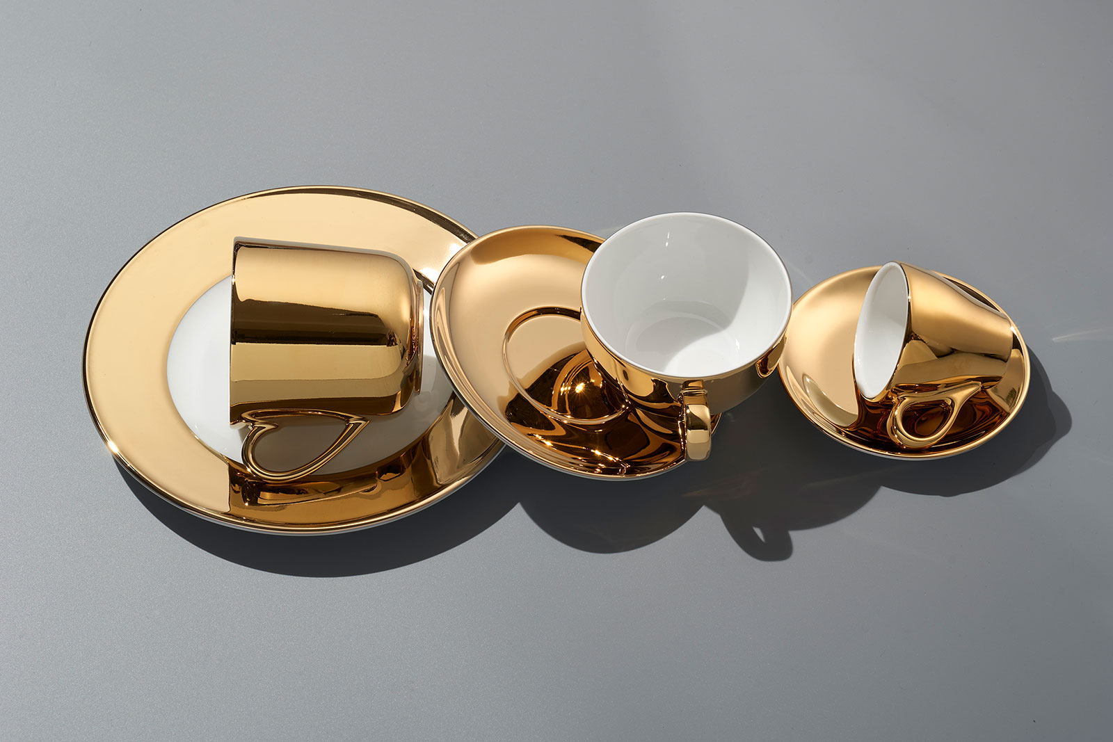 Dibbern Solid Color gold Espresso-Obertasse Classico