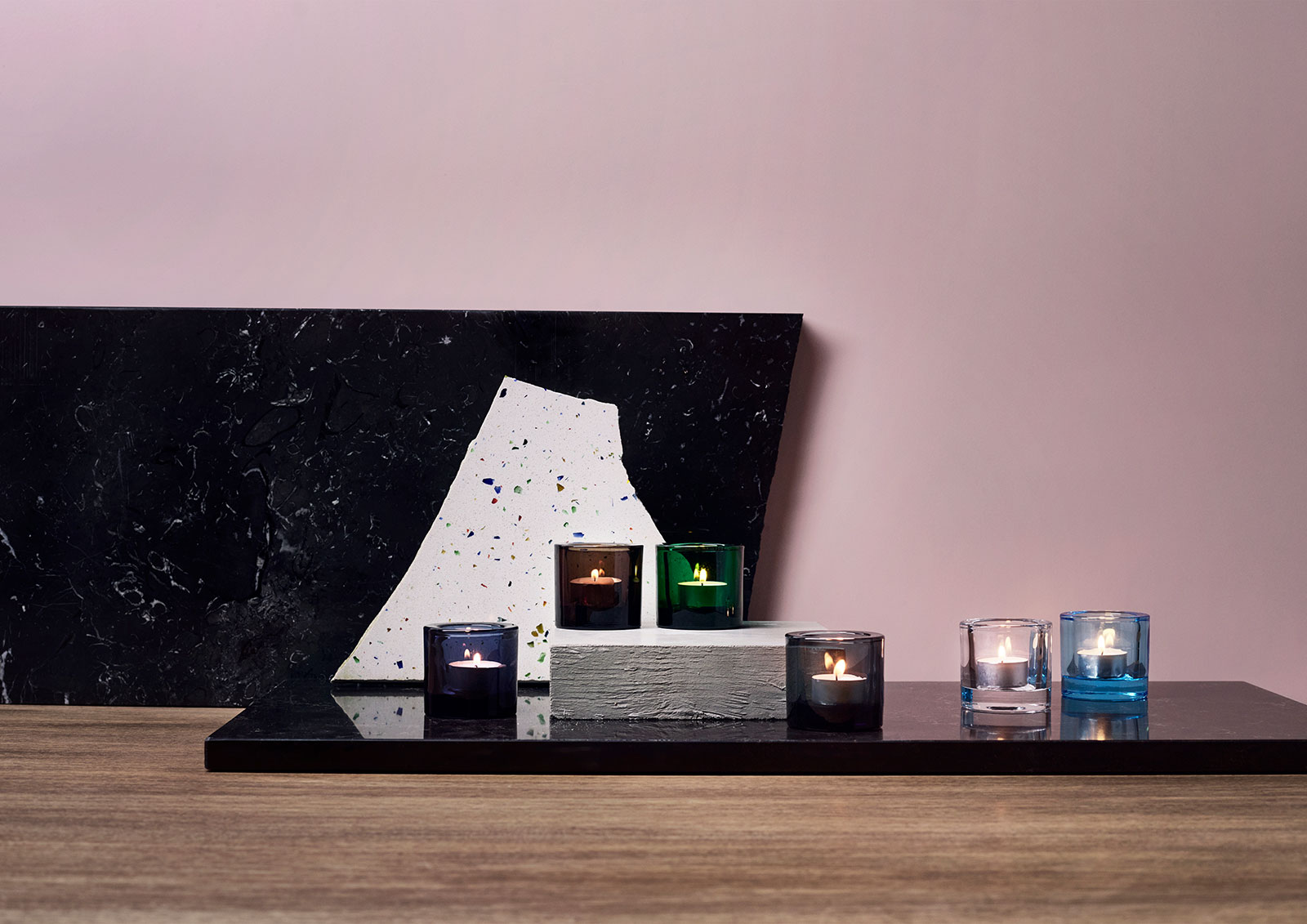 iittala Kivi Teelicht 6,0cm grey/grau