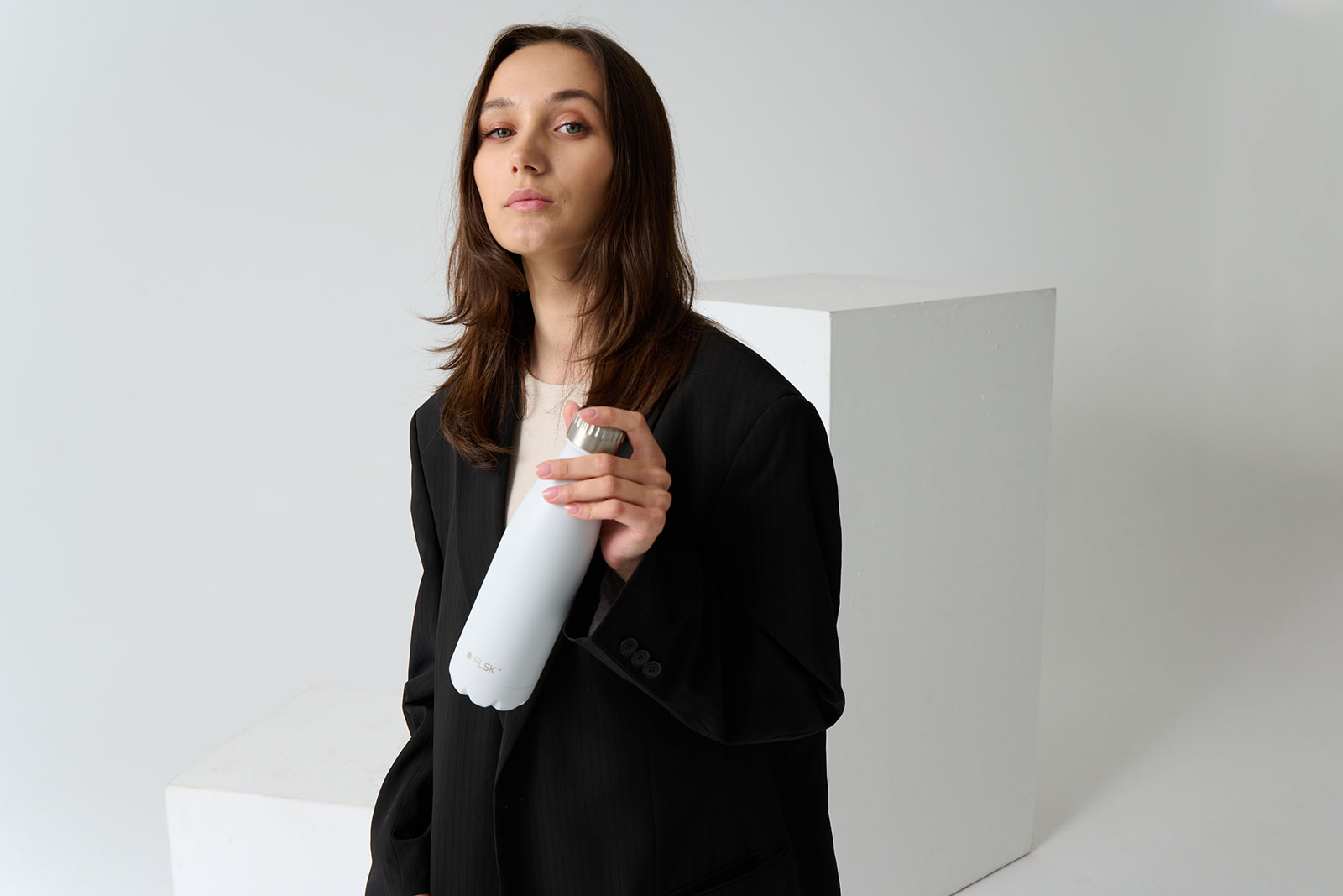 FLSK Premium Isolierflasche 0,75ltr. white