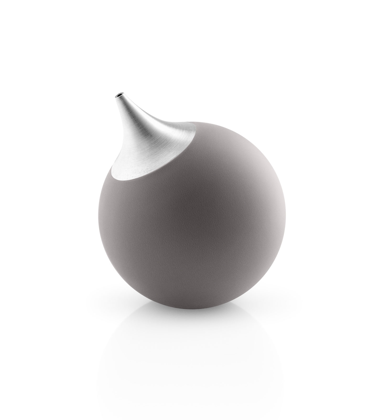 Der runde Eva Solo Seifenspender in elephant grey.