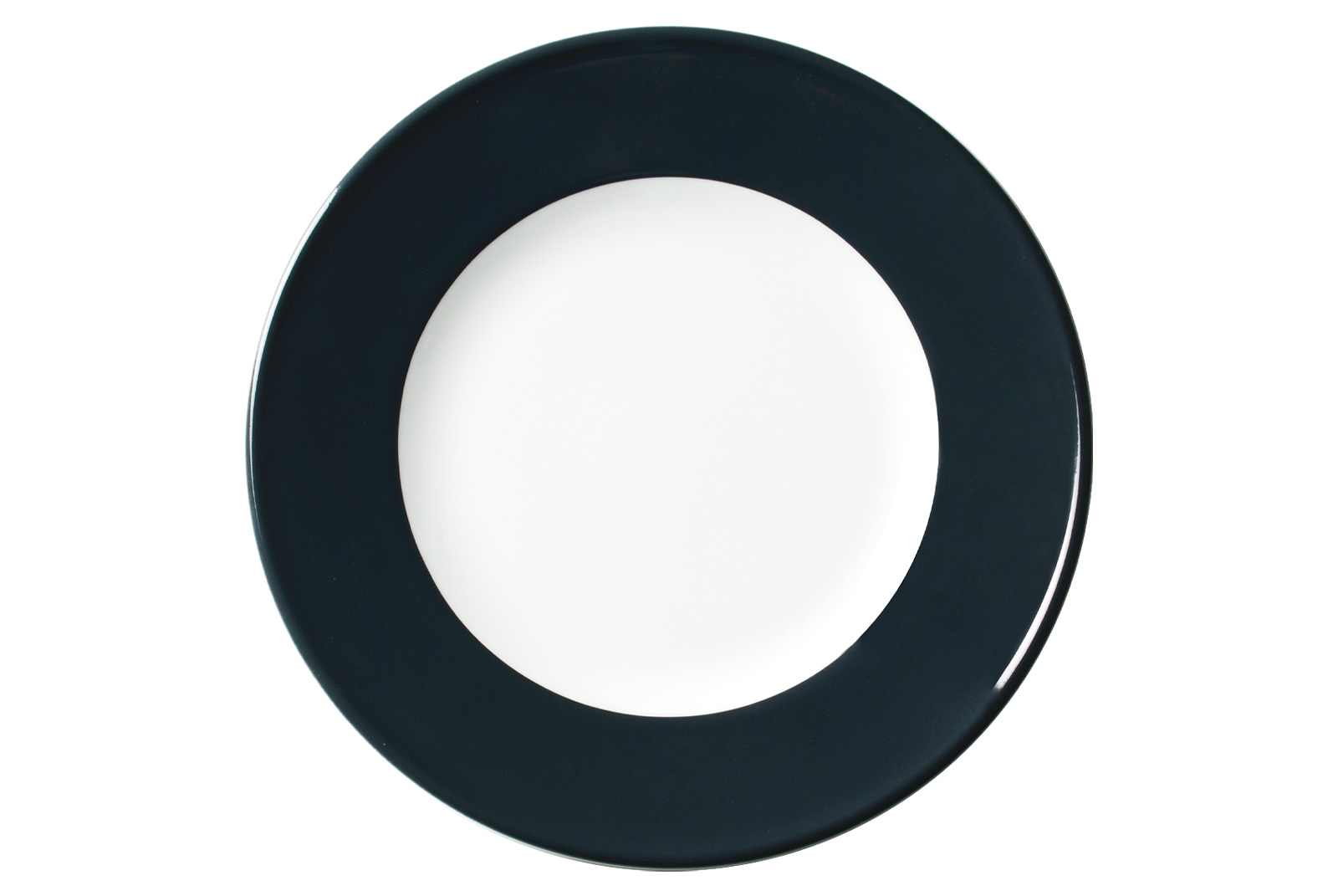 Solid Color anthrazit Frühstücksteller mit Fahne 21cm