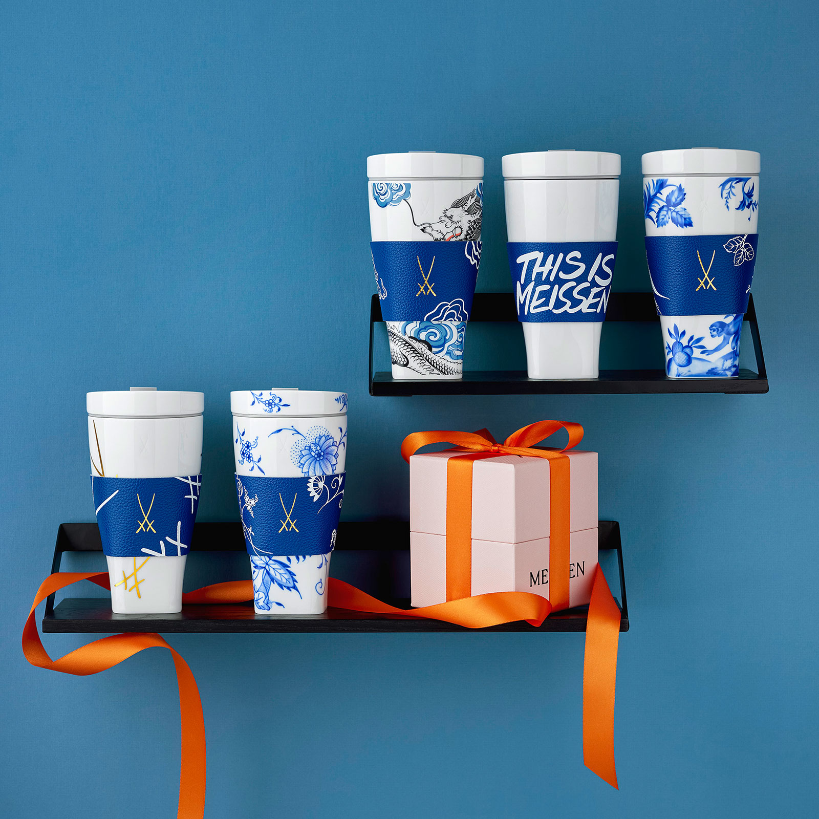 Meissen Swords Coffee to go Becher mit Manschette 0,35ltr.