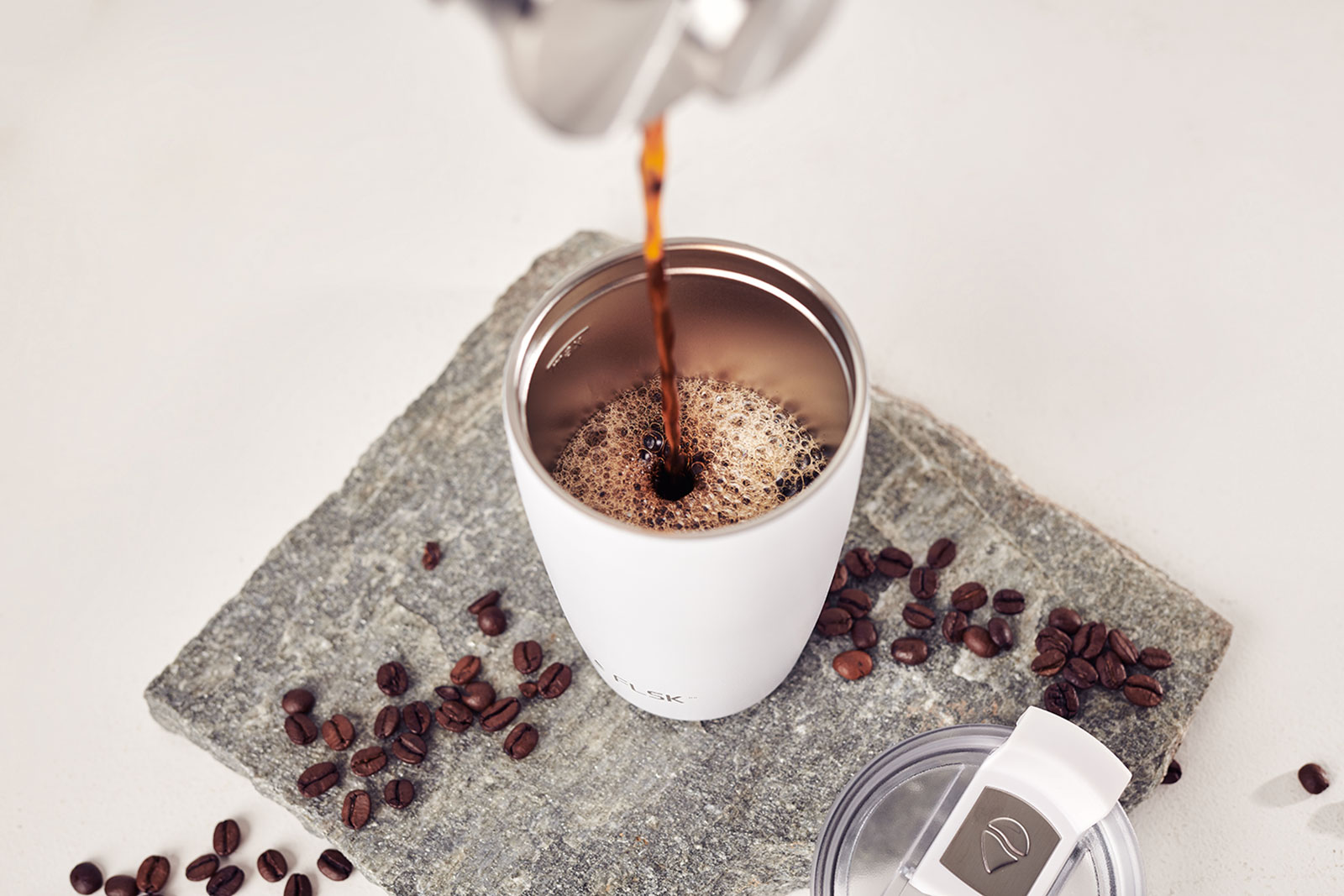 FLSK CUP Coffee To Go Becher 0,35ltr. white